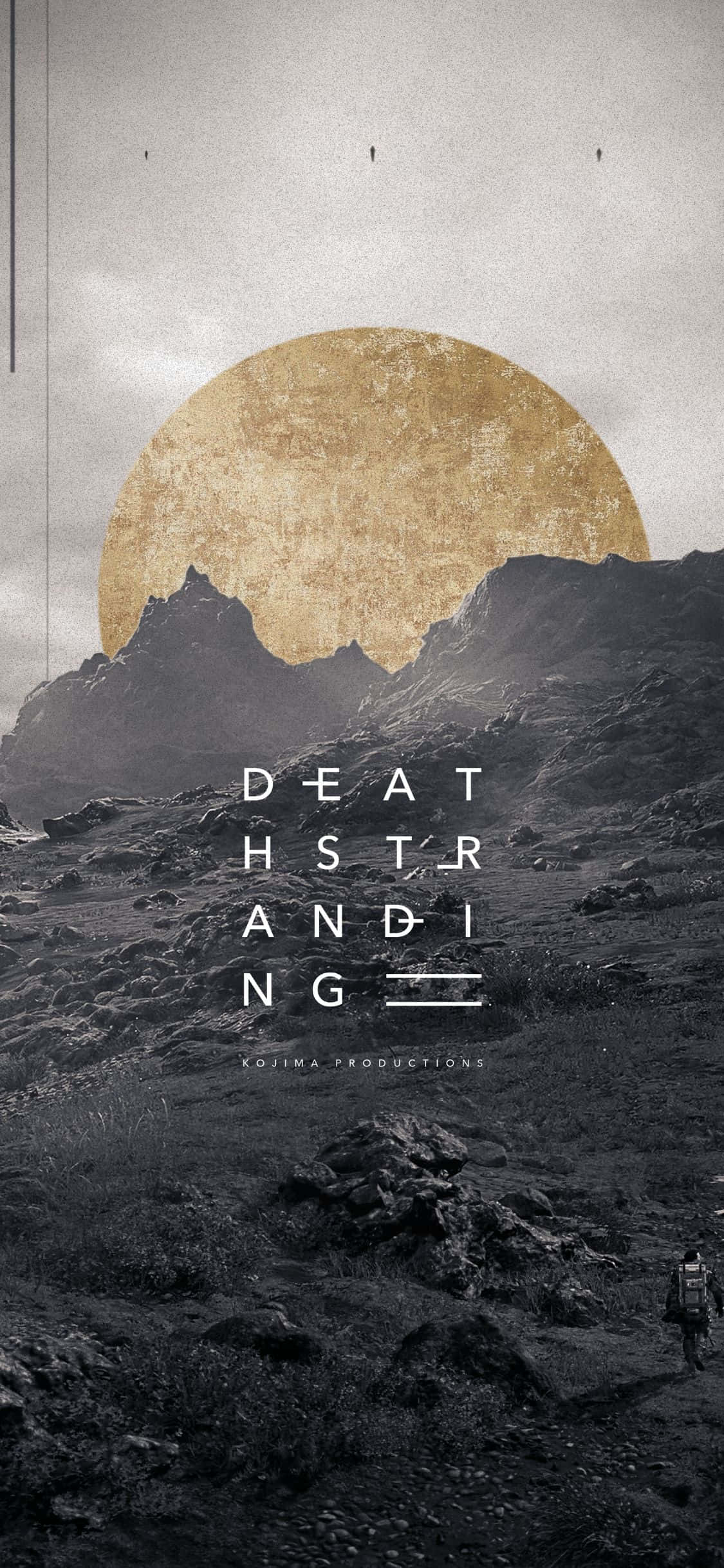 Træd ind i en ny verden med iPhone X og det nye videospil 'Death Stranding'. Wallpapers