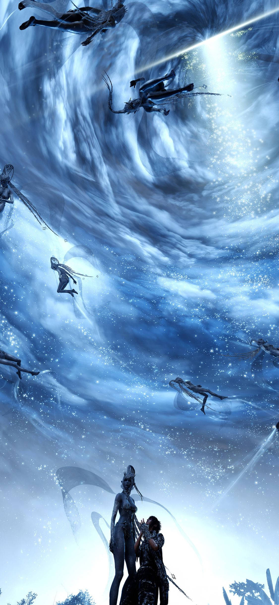 Træd ind i en verden af magi med Final Fantasy på iPhone Wallpapers