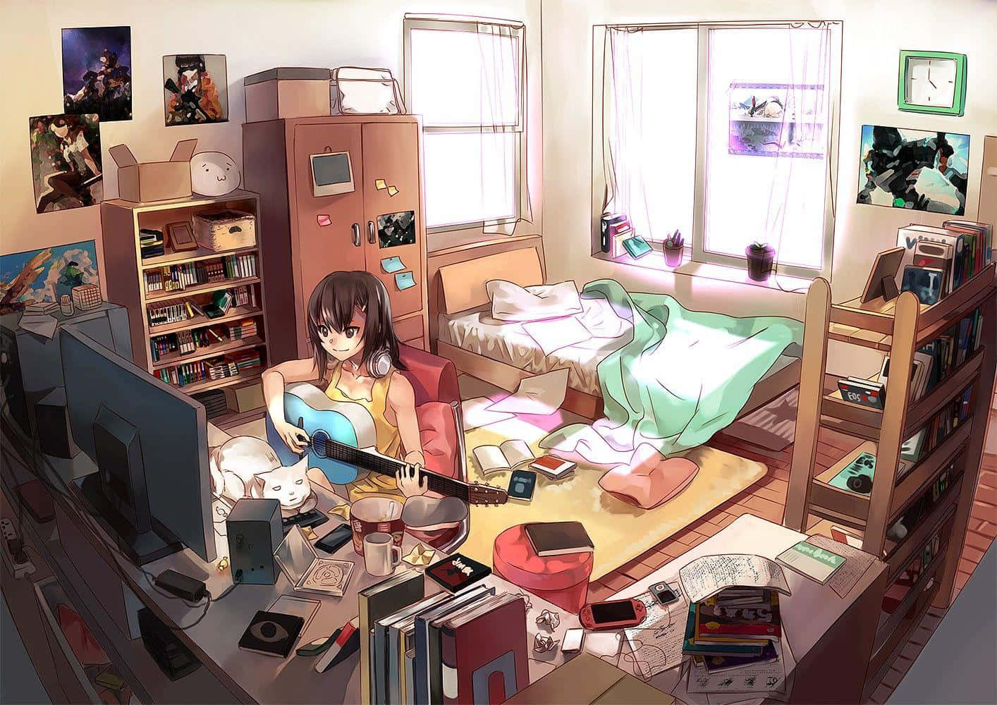 Træd ind i Anime-rummet for din ultimative animeoplevelse Wallpapers