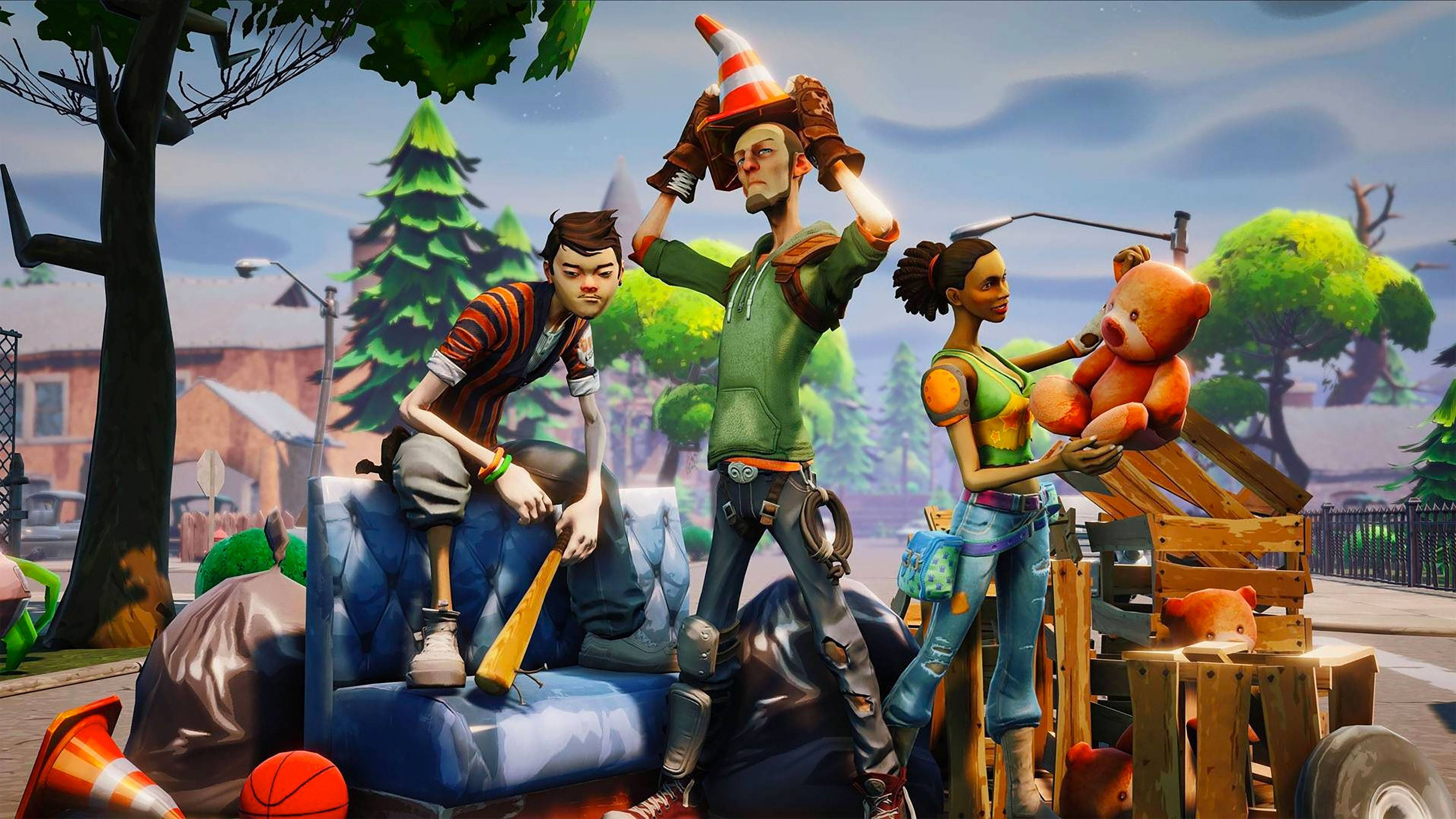 Tre professionelle Fortnite-spillere kæmper til det sidste Wallpapers