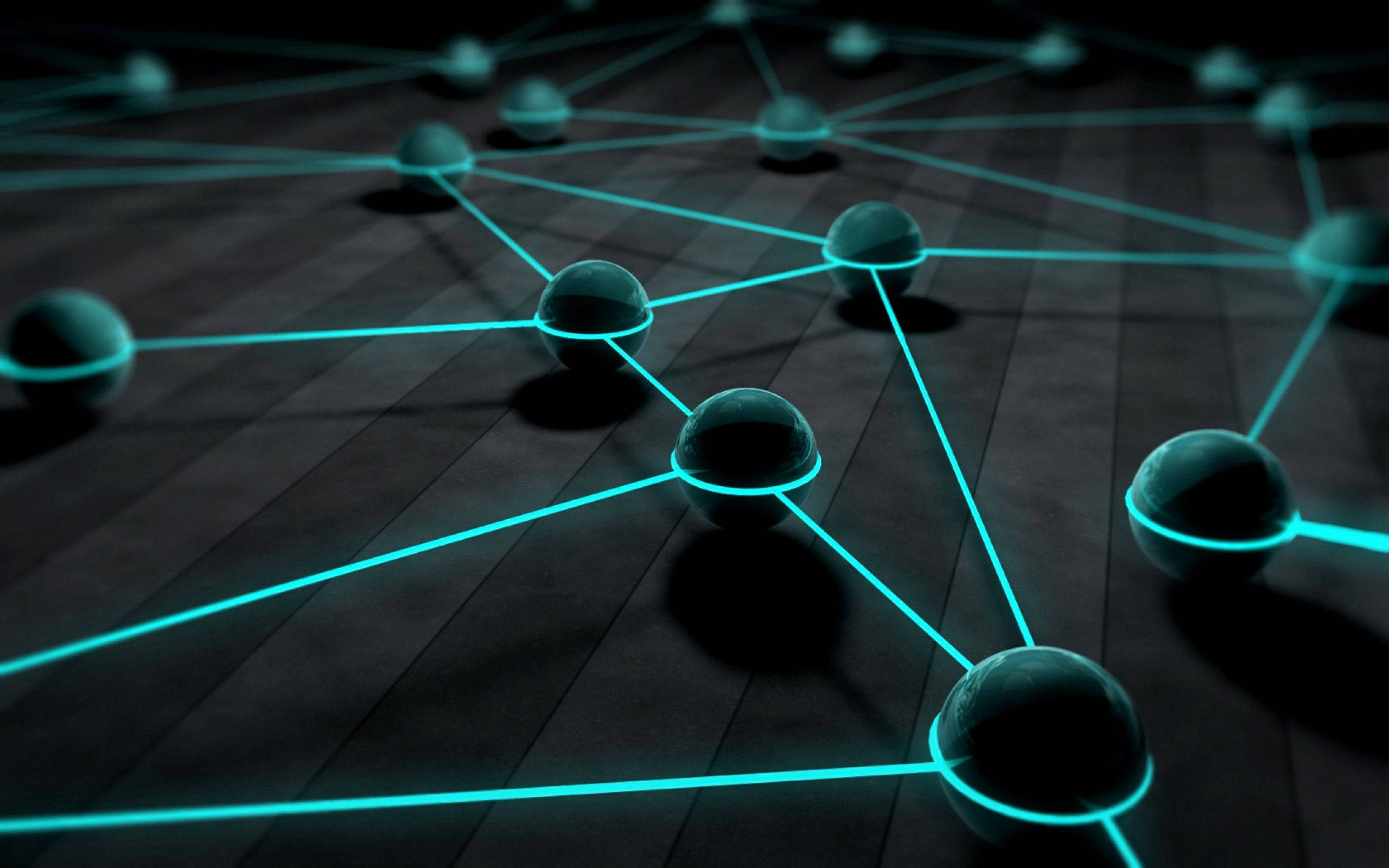 Tredimensionelle geometriske linjer Wallpapers