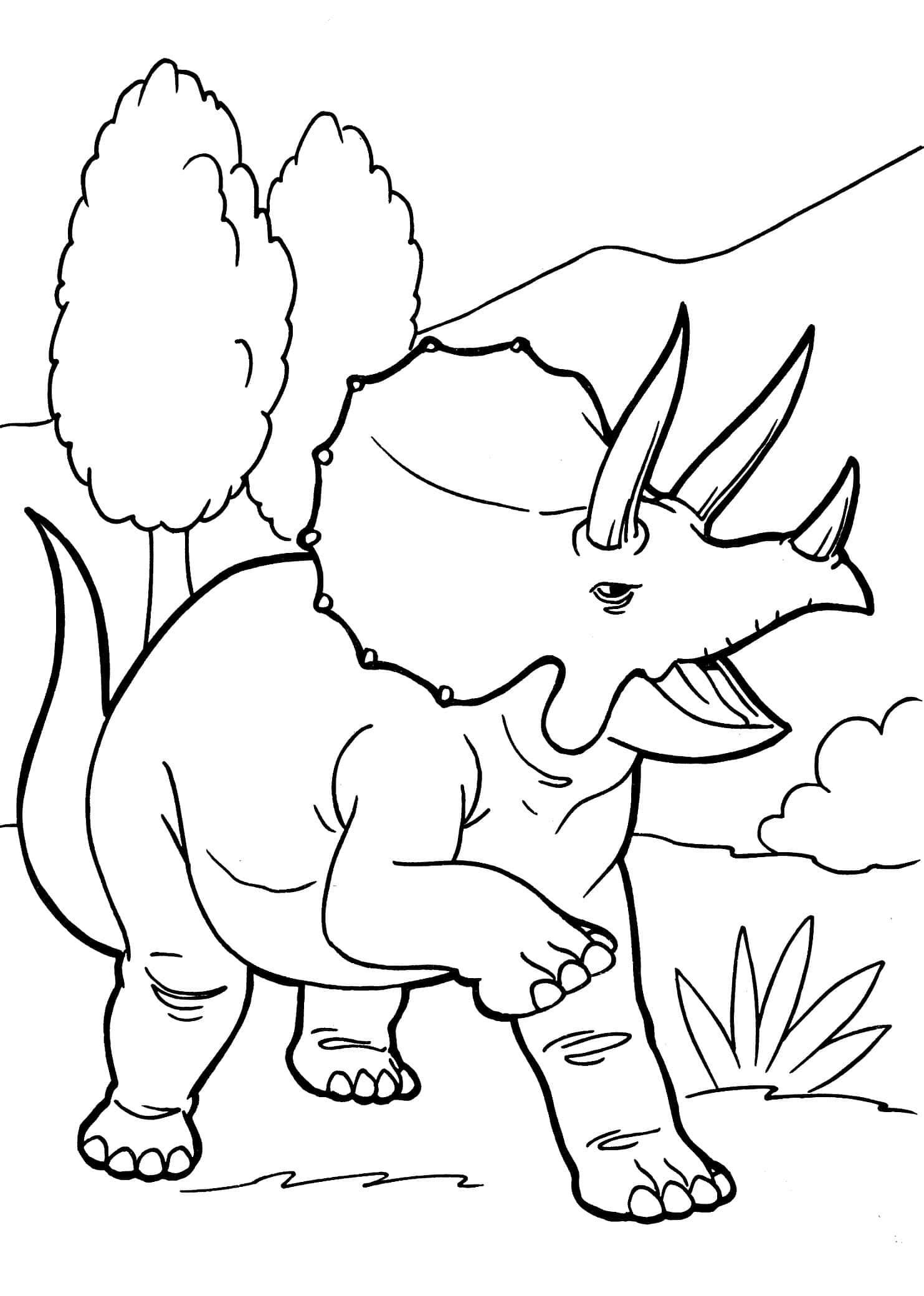 triceratops malebøger Wallpapers