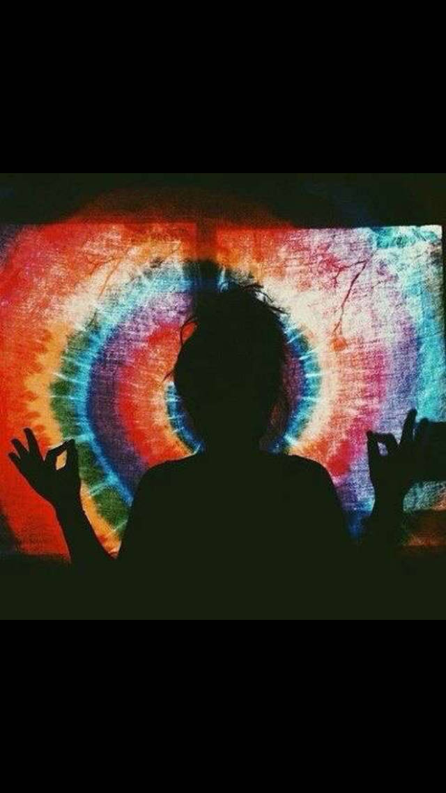 Trippy æstetisk meditation tie-dye baggrund Wallpapers