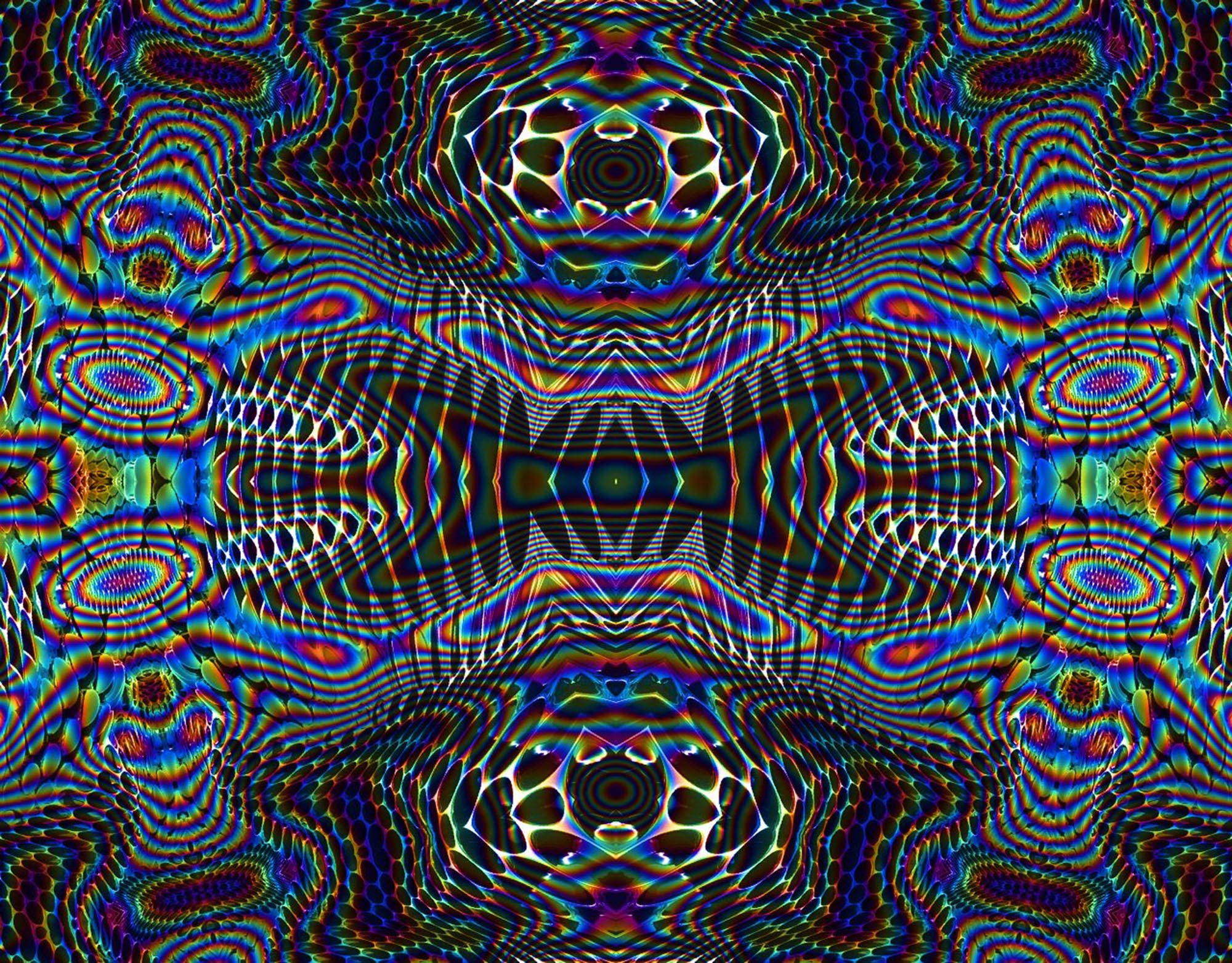 Trippy Mørk Æstetisk Spektrum Wallpapers