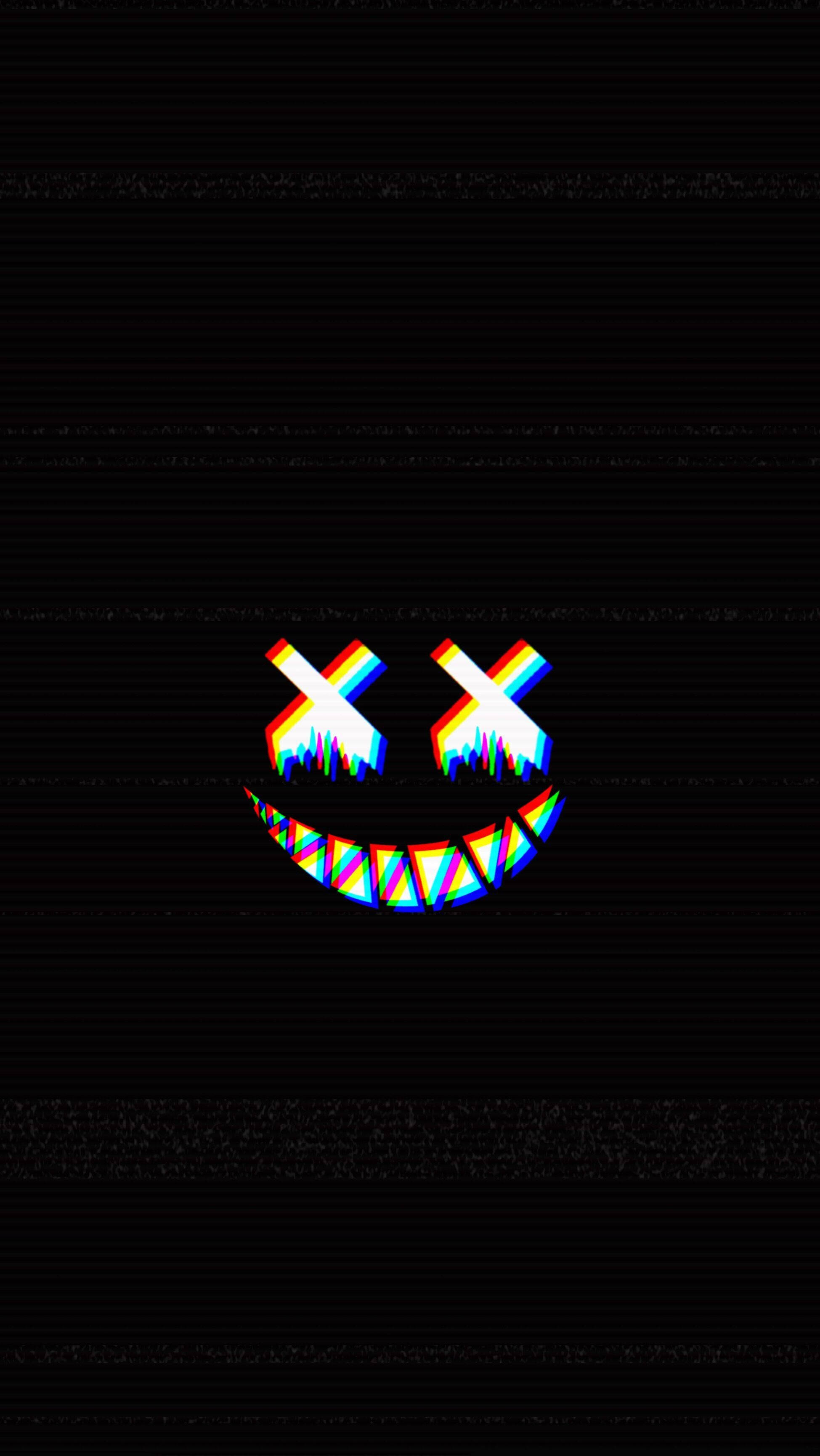 Trippy mørk æstetisk Halloween-smil Wallpapers