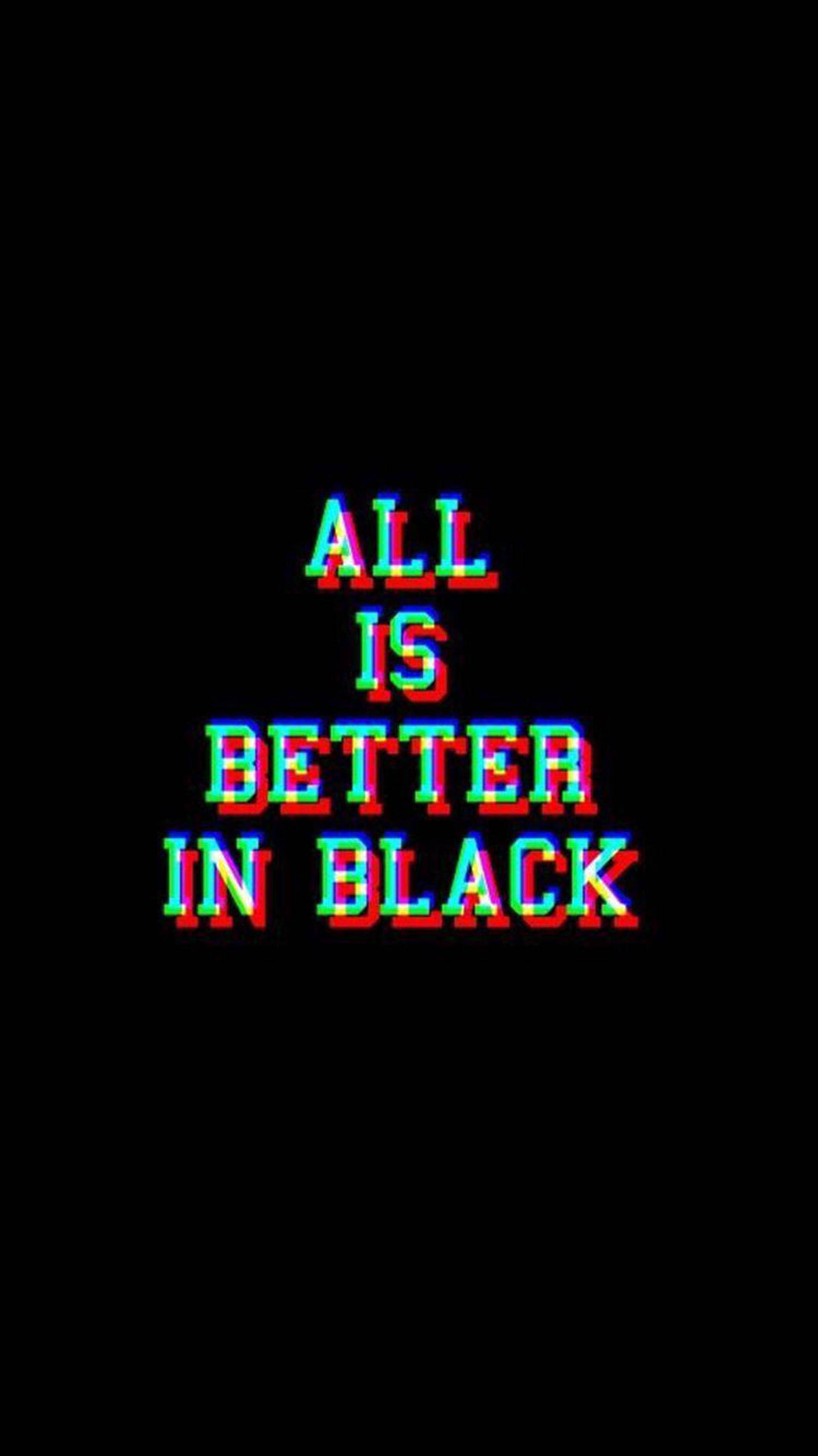 Trippy mørk æstetisk sort citat Wallpapers