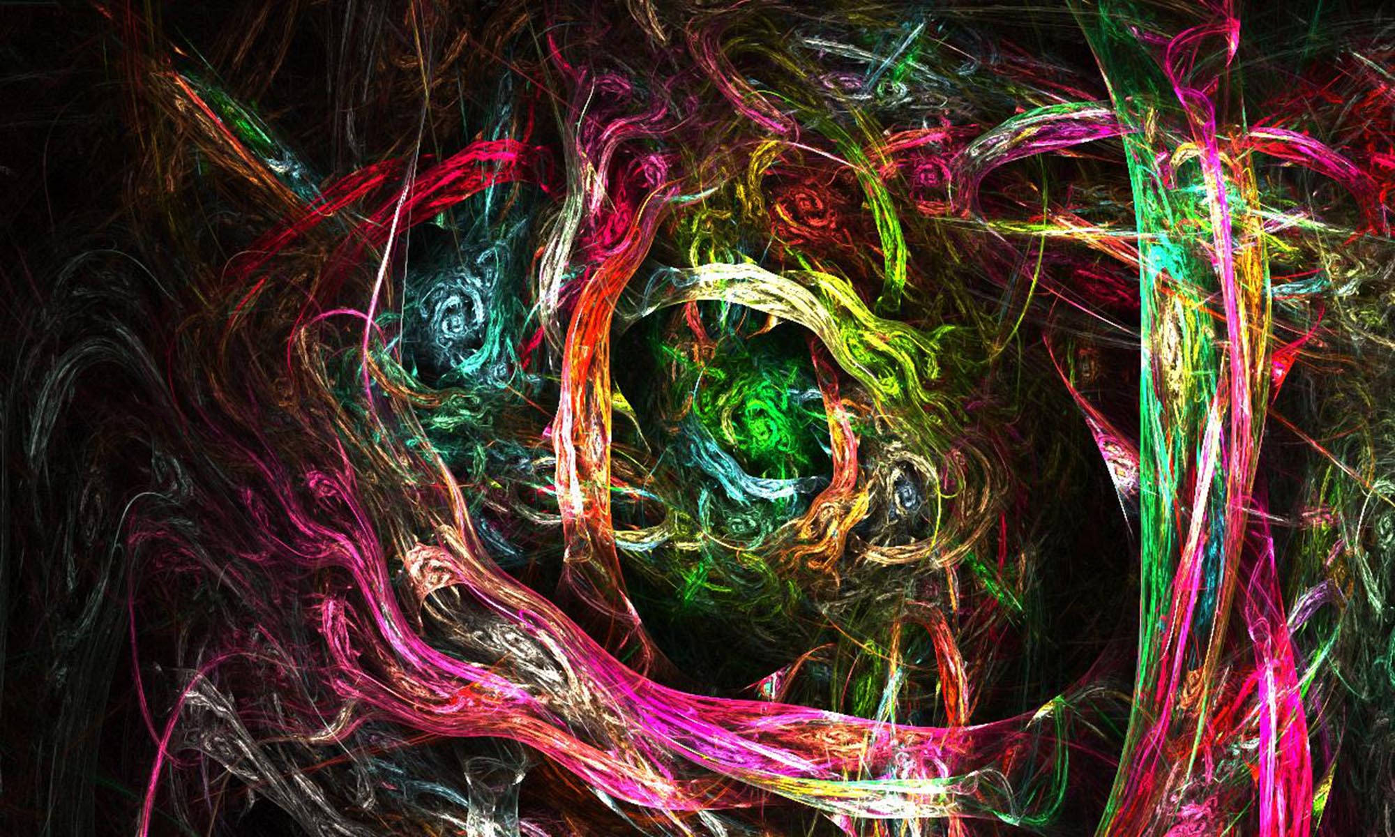 Trippy mørk æstetisk abstrakte farvetoner Wallpapers