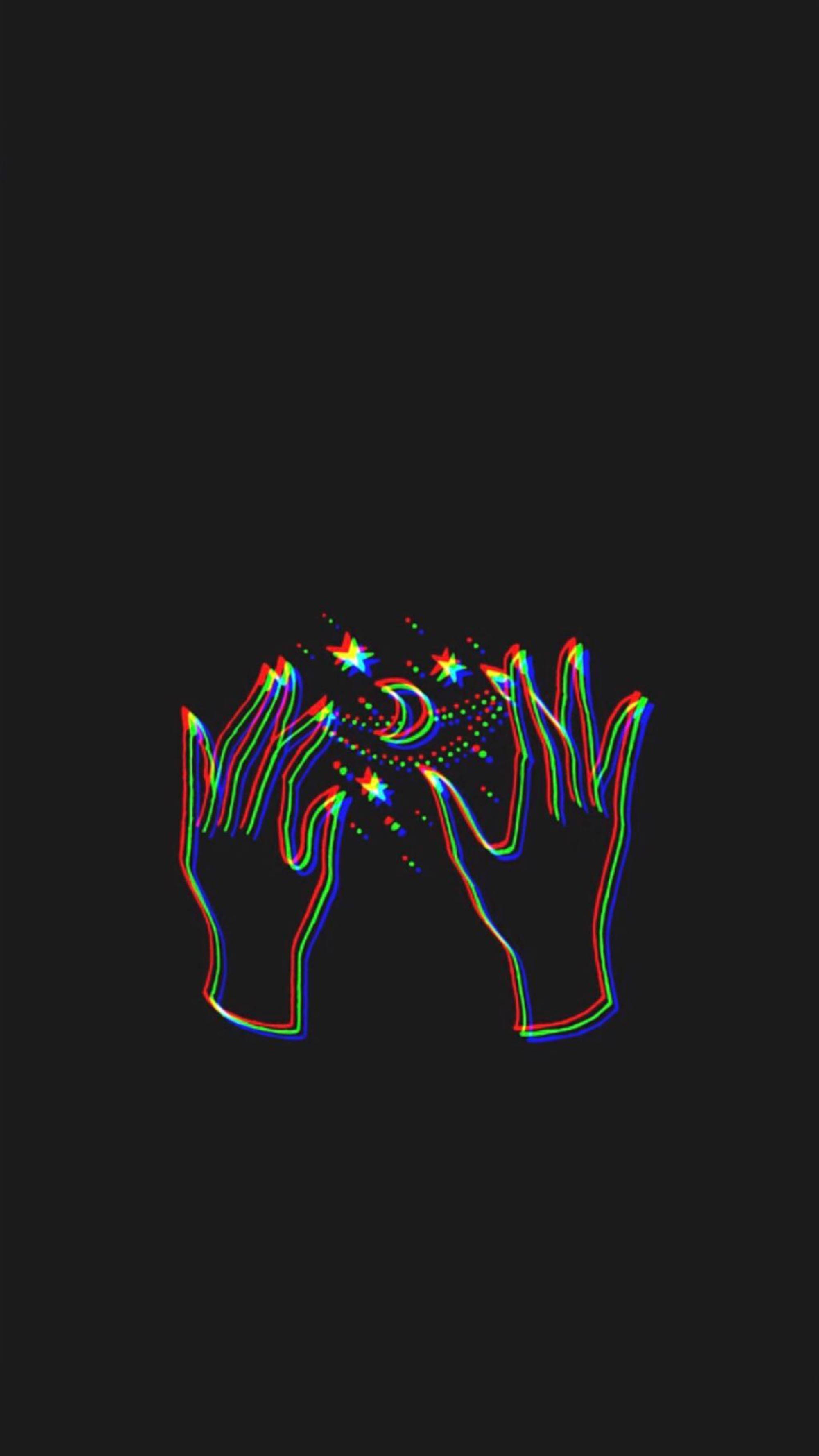 Trippy mørk æstetisk magiske hænder Wallpapers