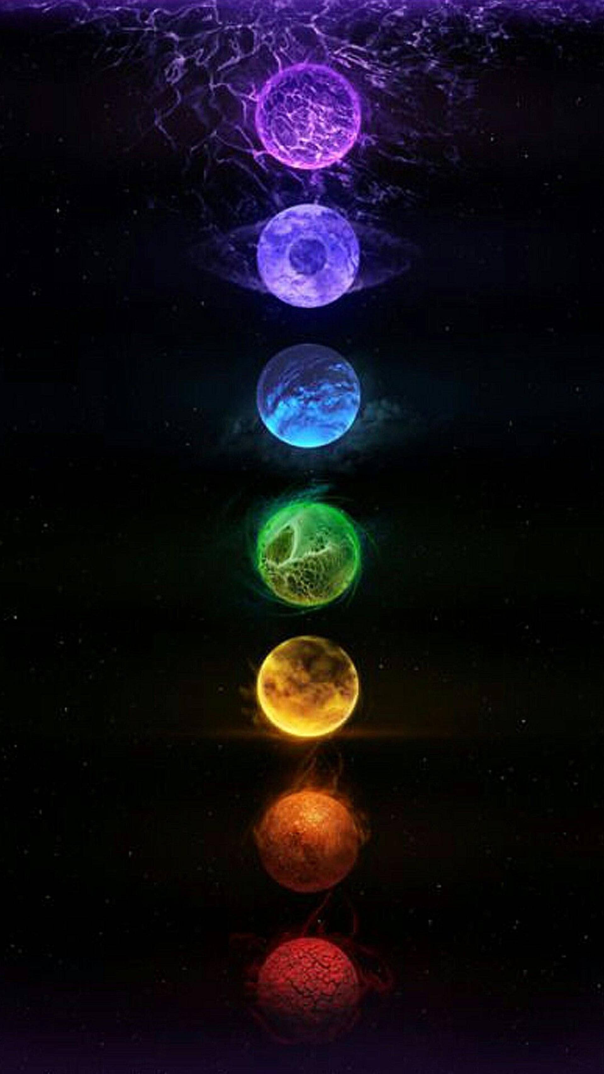 Trippy mørk æstetiske planeter Wallpapers
