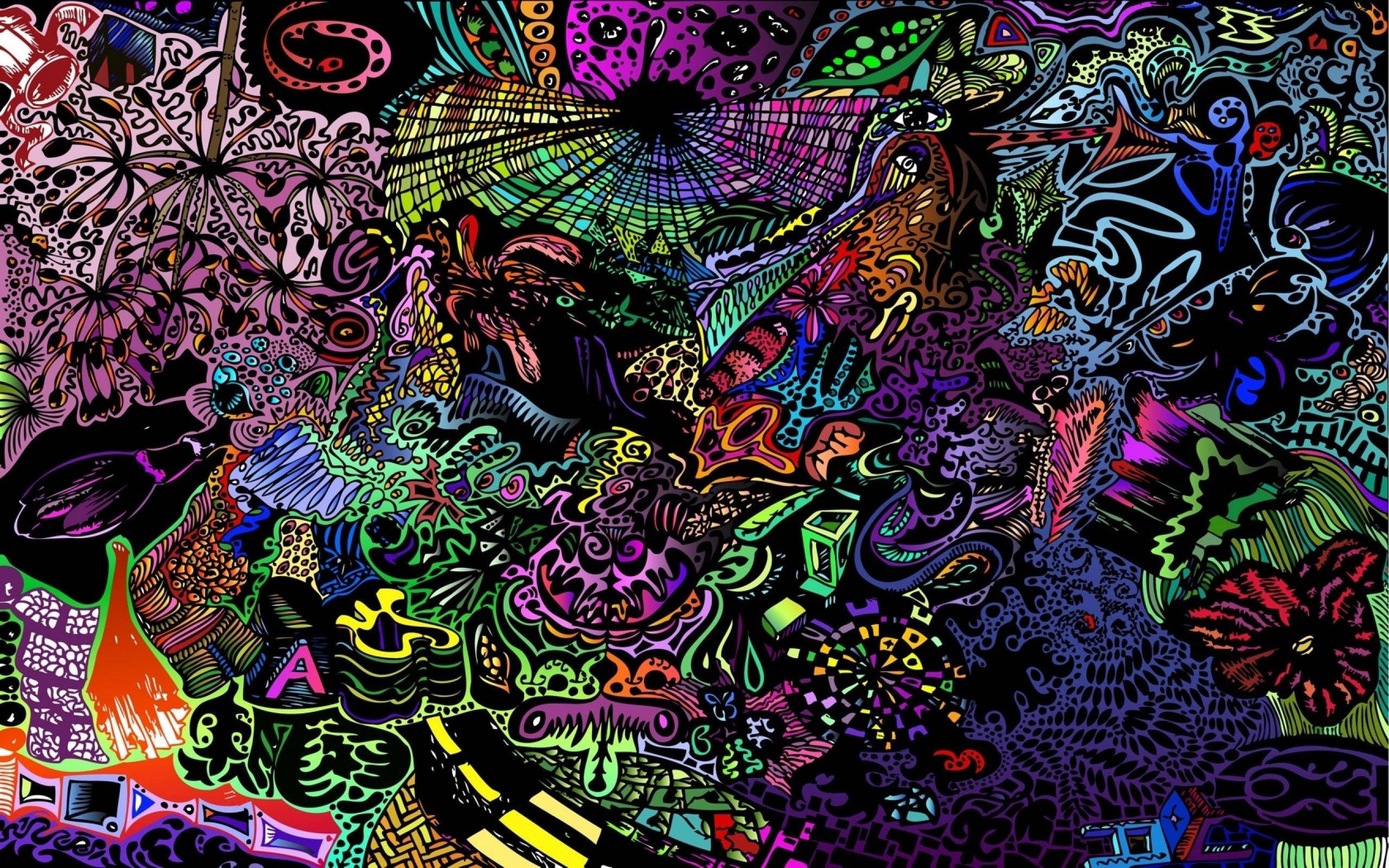 Trippy mørk æstetisk doodle Wallpapers