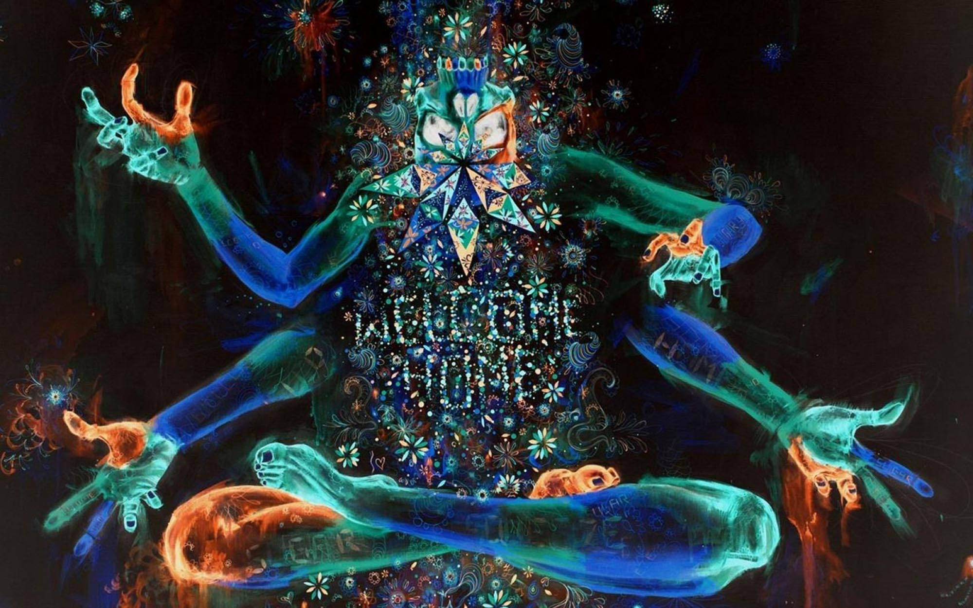 Trippy mørk æstetisk Shiva-mantra Wallpapers