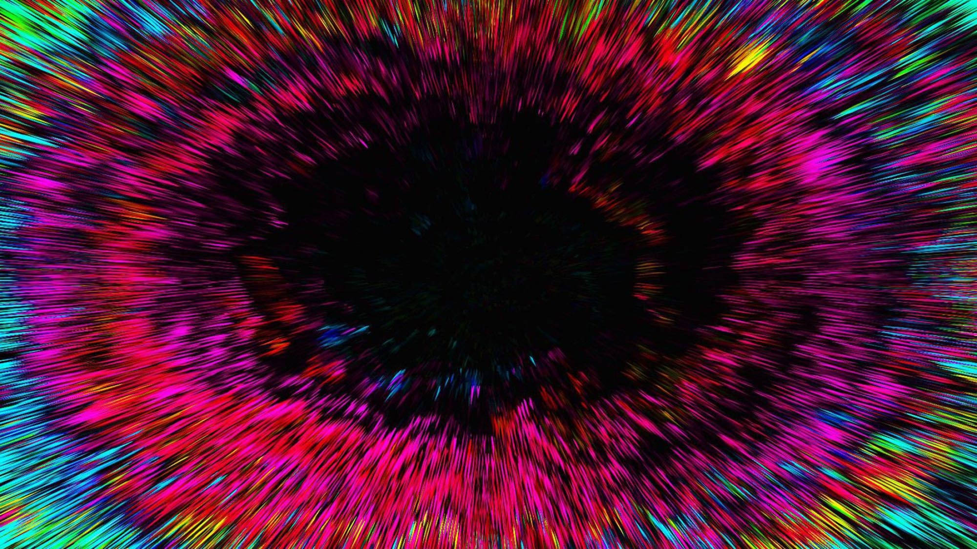 Trippy mørk æstetisk lyshastighed Wallpapers