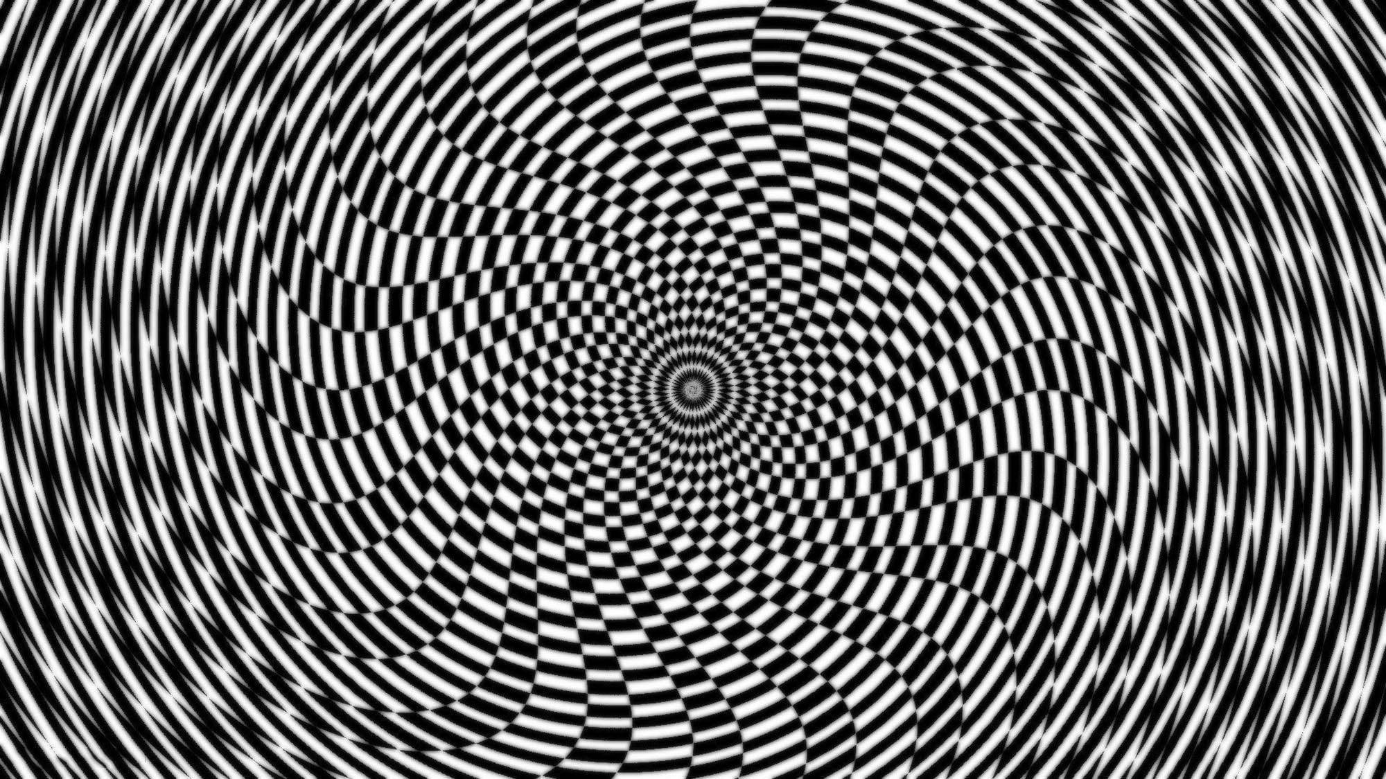 Trippy mørk æstetik med firkanter Wallpapers