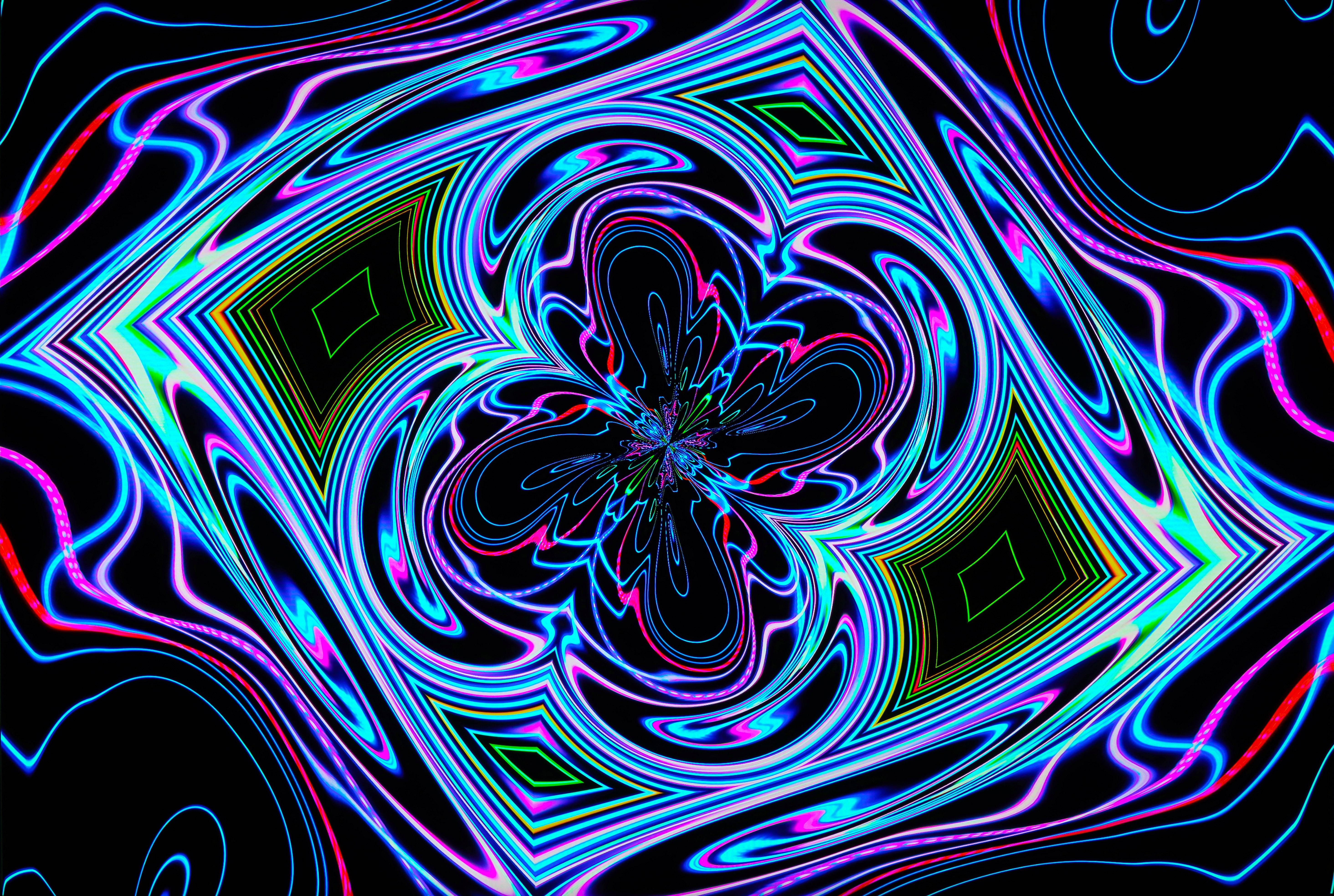 Trippy mørk æstetisk bølger Wallpapers