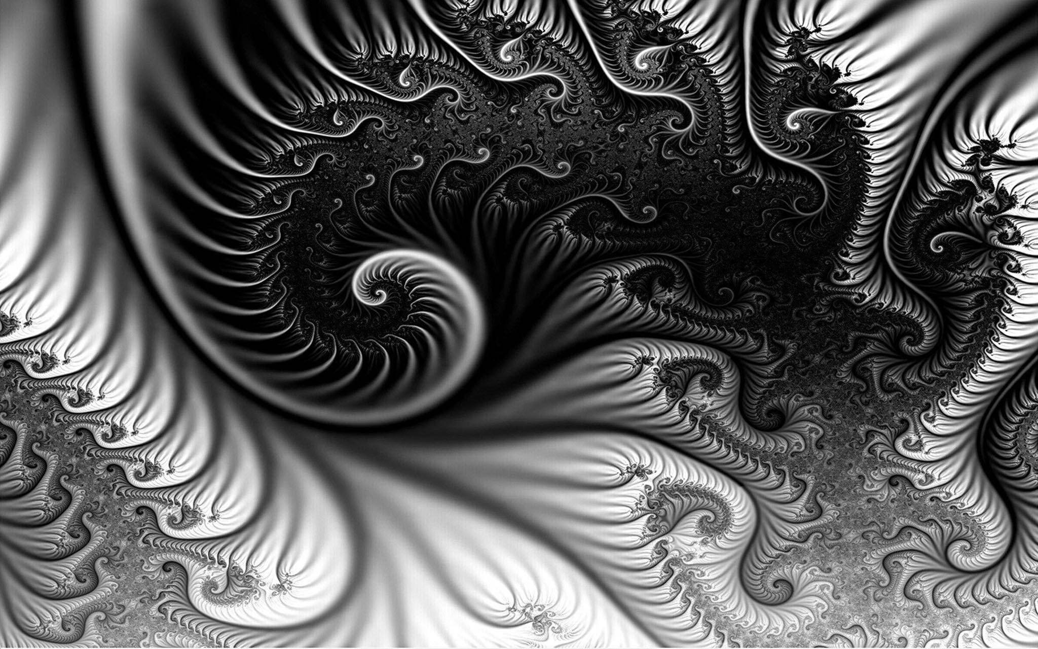 Trippy mørke æstetiske hvirvler Wallpapers