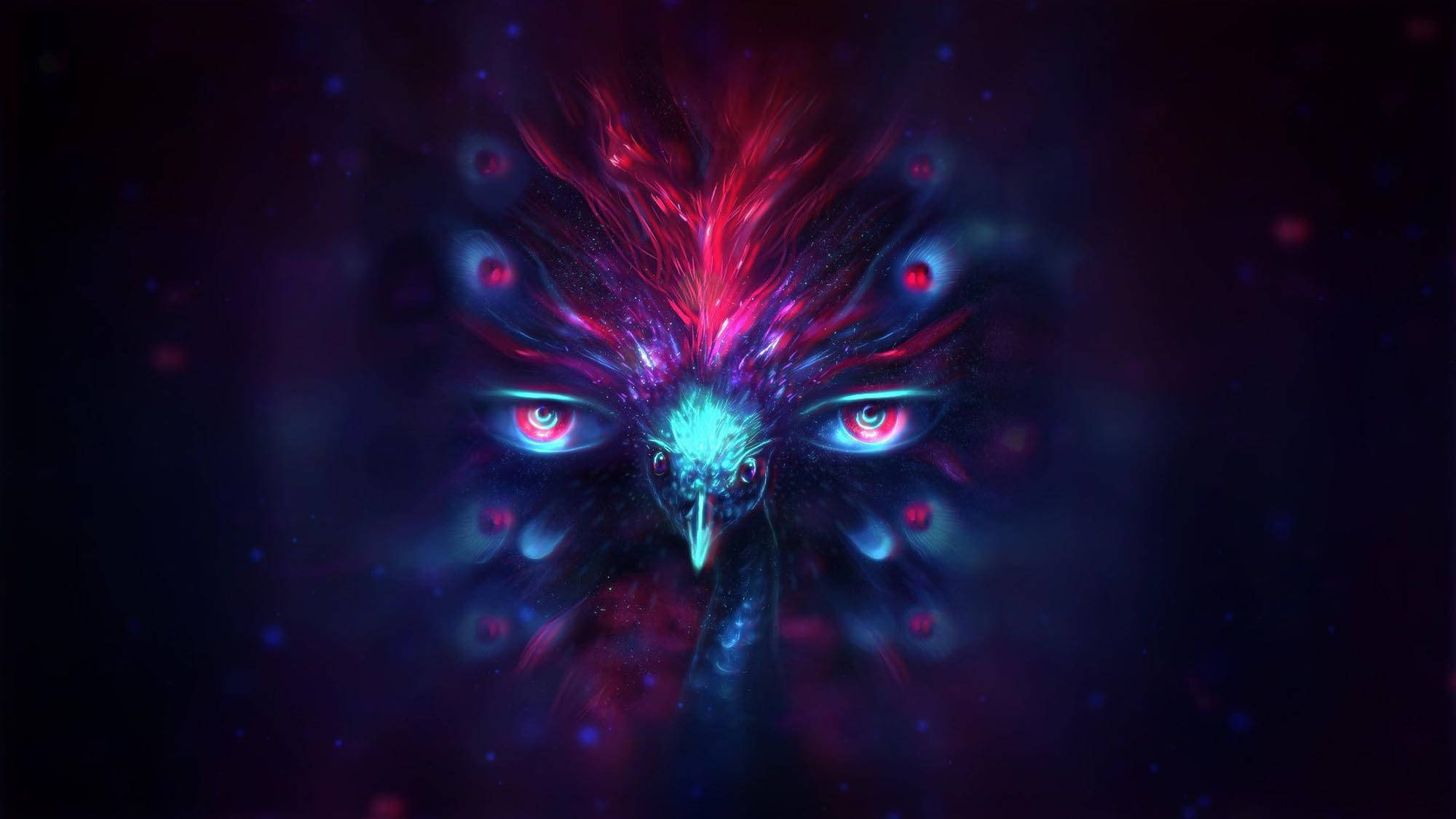 Trippy mørk æstetisk fugleperspektiv Wallpapers