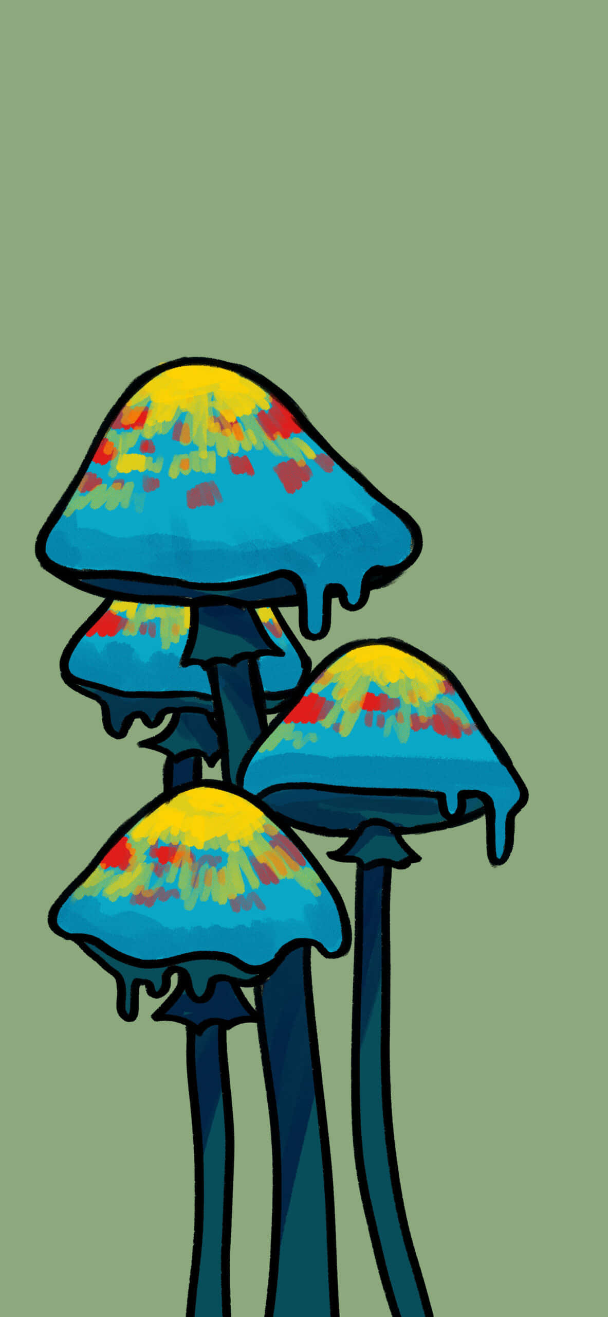 Trippy Svampe Baggrund Wallpapers