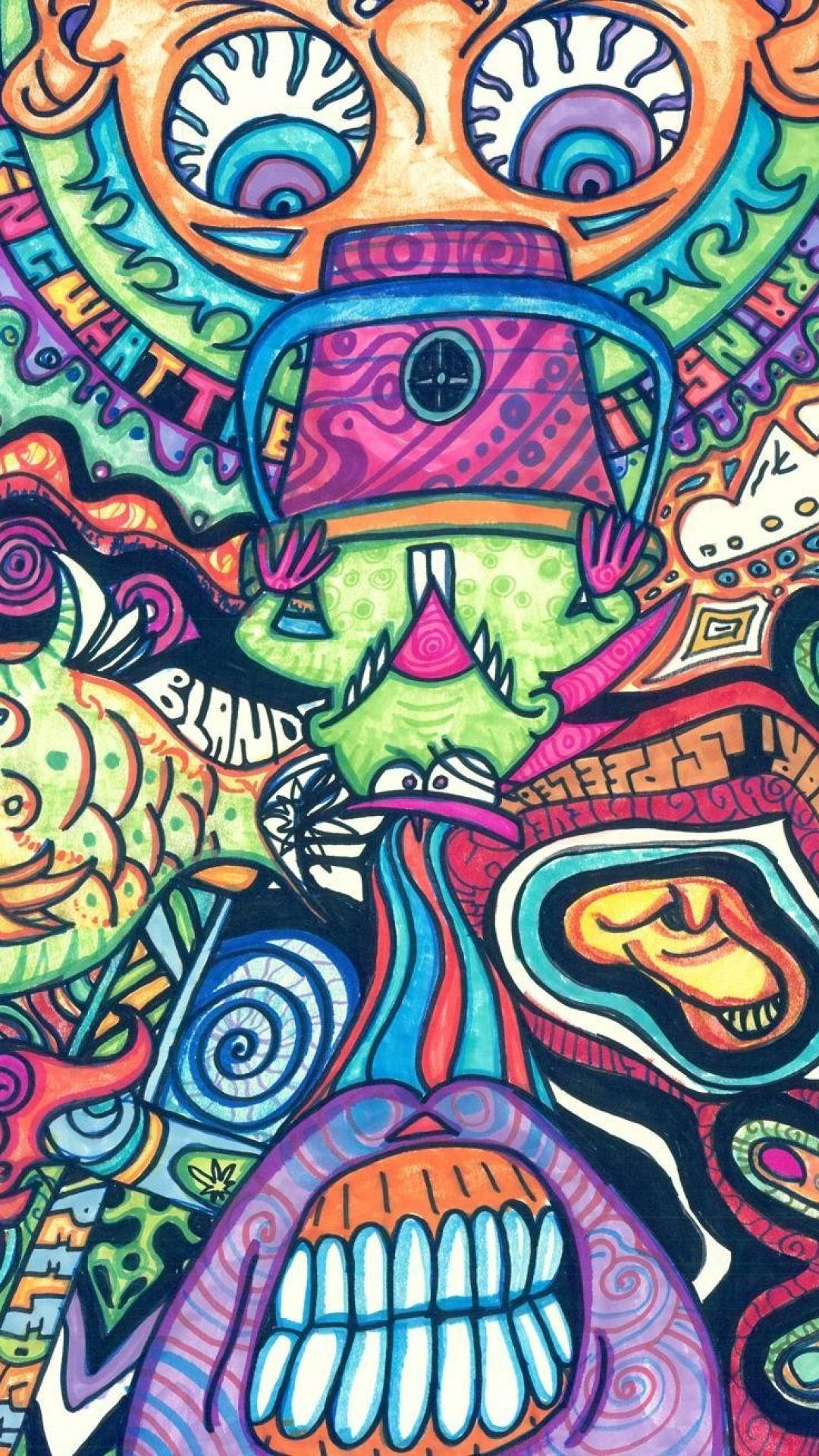 Trippy Telefon Abstrakt Wallpapers