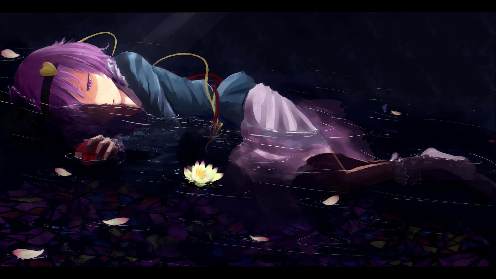 Trist anime-baggrund Wallpapers
