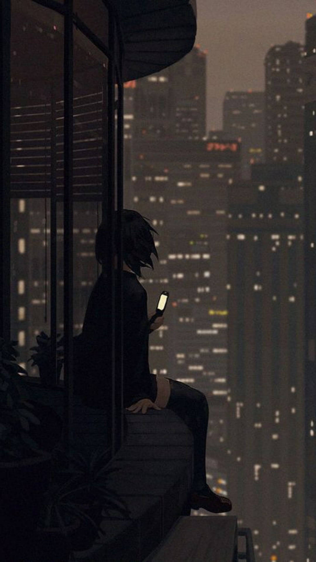 Trist anime bylys æstetik Wallpapers