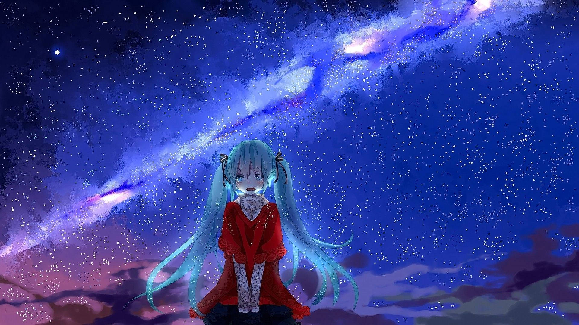 Trist Anime Hatsune Miku Æstetik Wallpapers