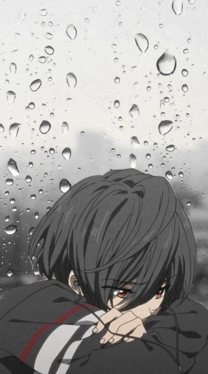 Trist nedslået anime dreng æstetik Wallpapers