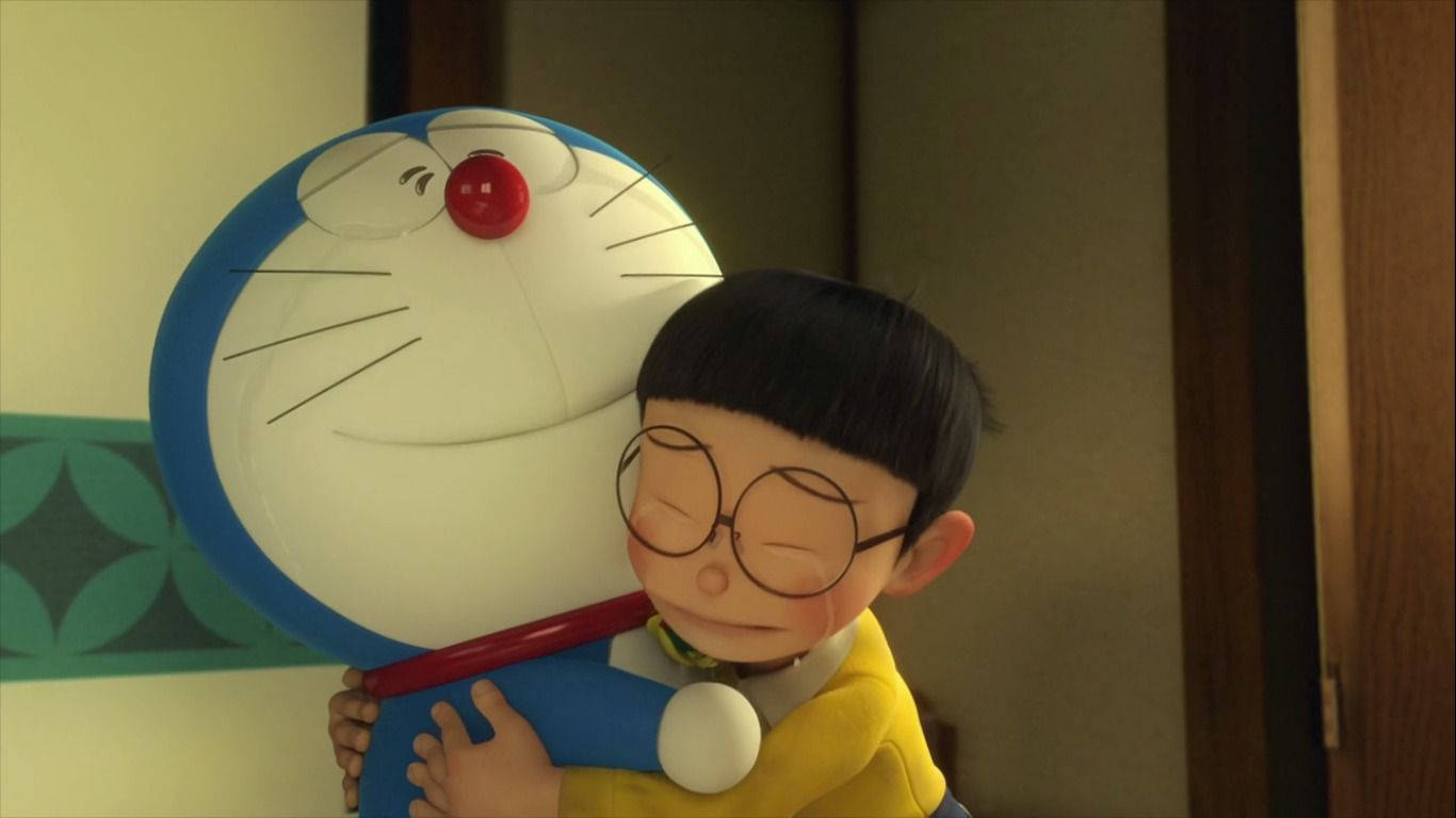 Trist Nobita krammer Doraemon Wallpapers