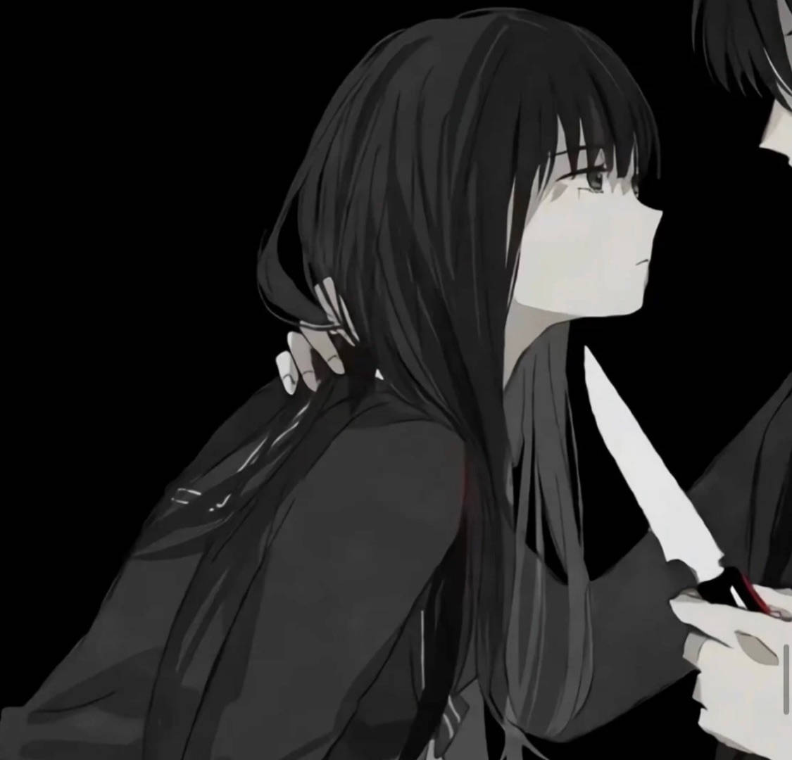 Trist Pige Edgy Anime Profilbillede Wallpapers