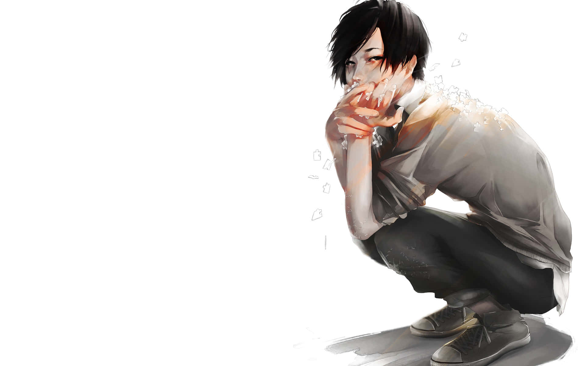 Triste anime-billeder Wallpapers