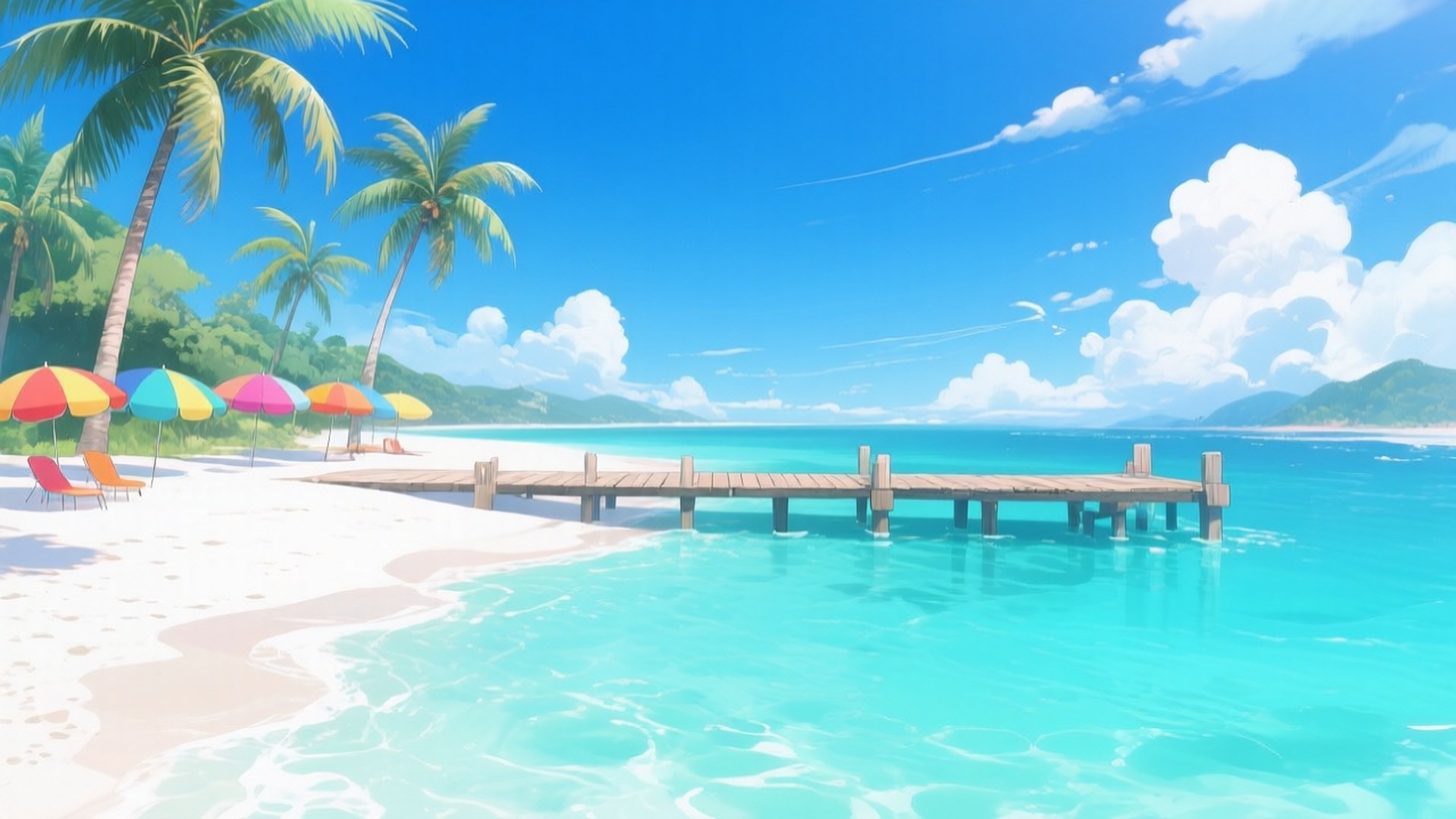 Tropisk strandparadis Wallpapers