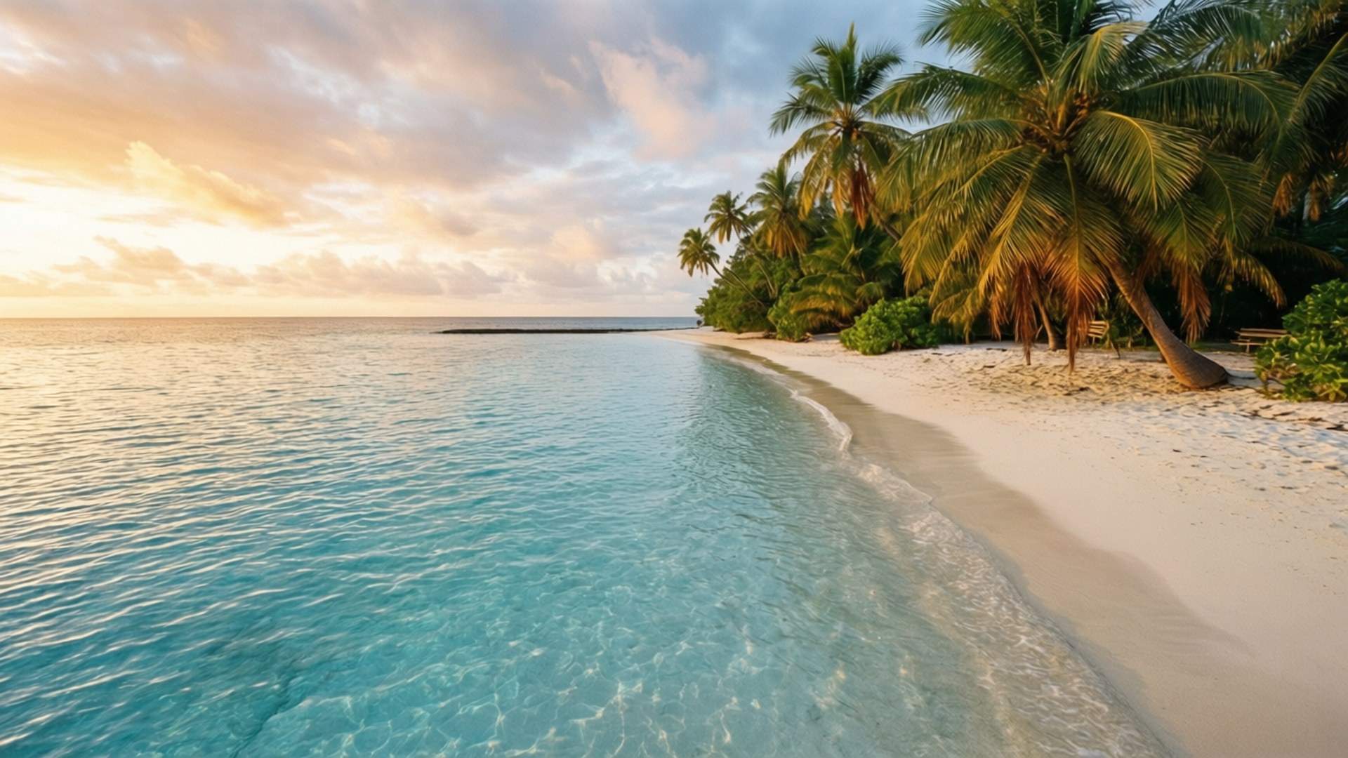 Tropisk strandparadis Wallpapers