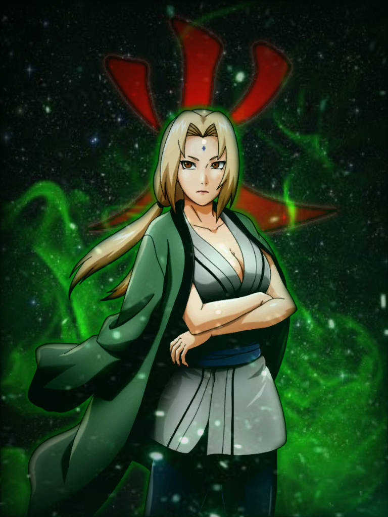 Tsunade med armene over kors Wallpapers