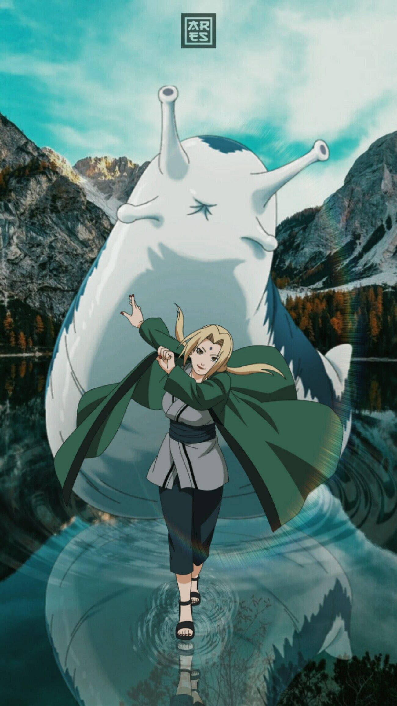 Tsunade og Katsuyu Wallpapers