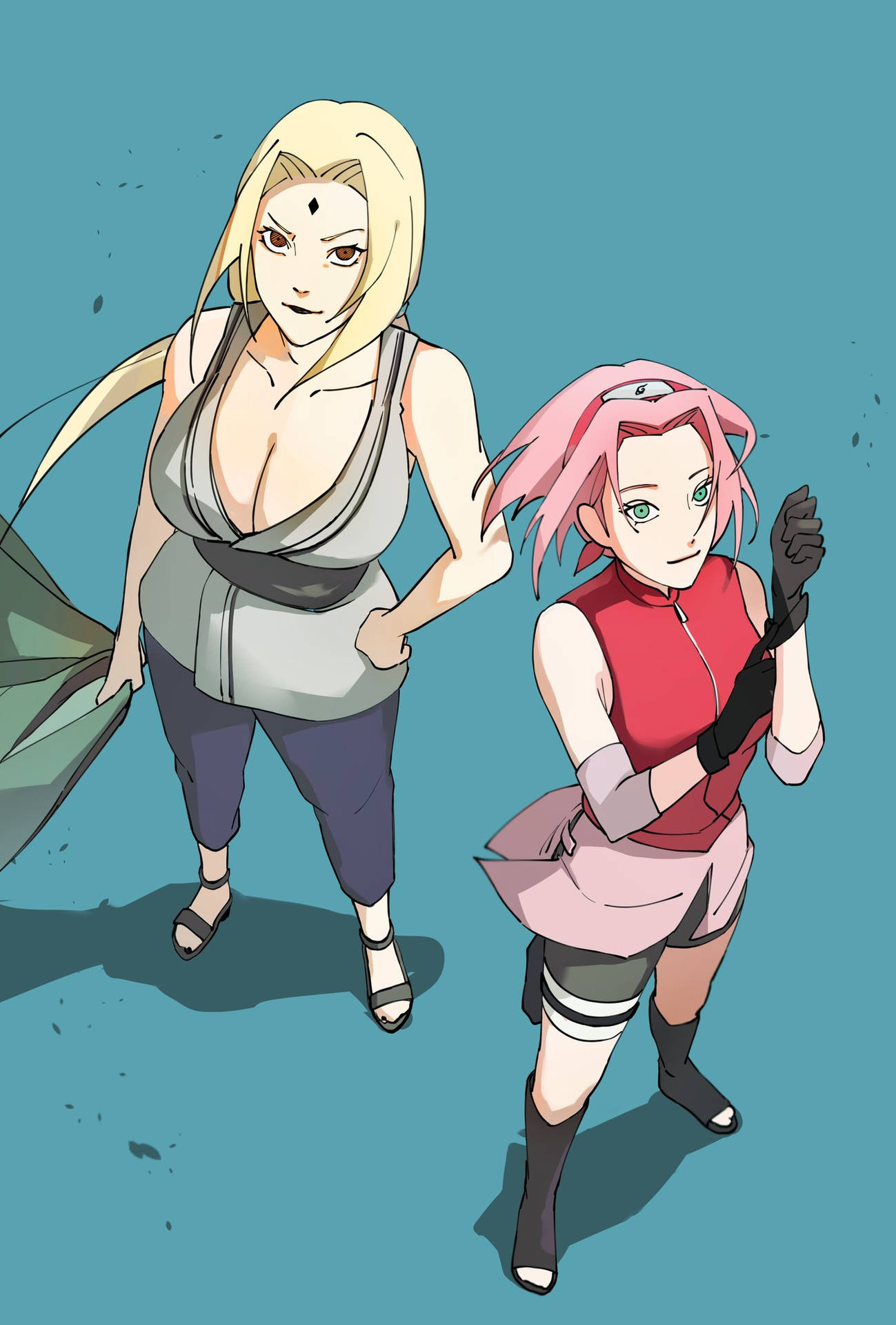 Tsunade og Sakura — Naruto Wallpapers