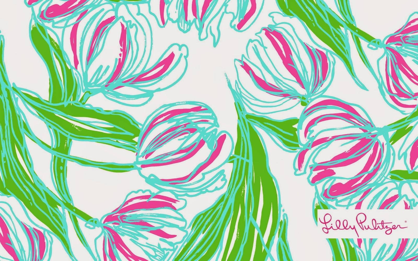 Tulipaner Lilly Pulitzer Skrivebord Wallpapers