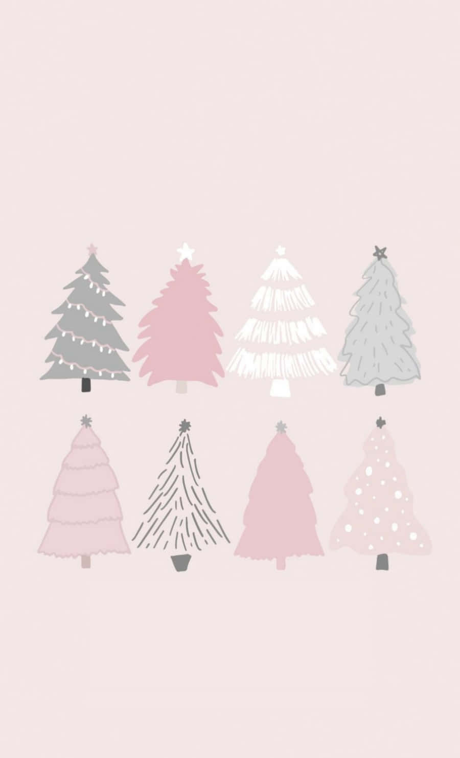 Tumblr Christmas Colorful Christmas Trees Wallpapers