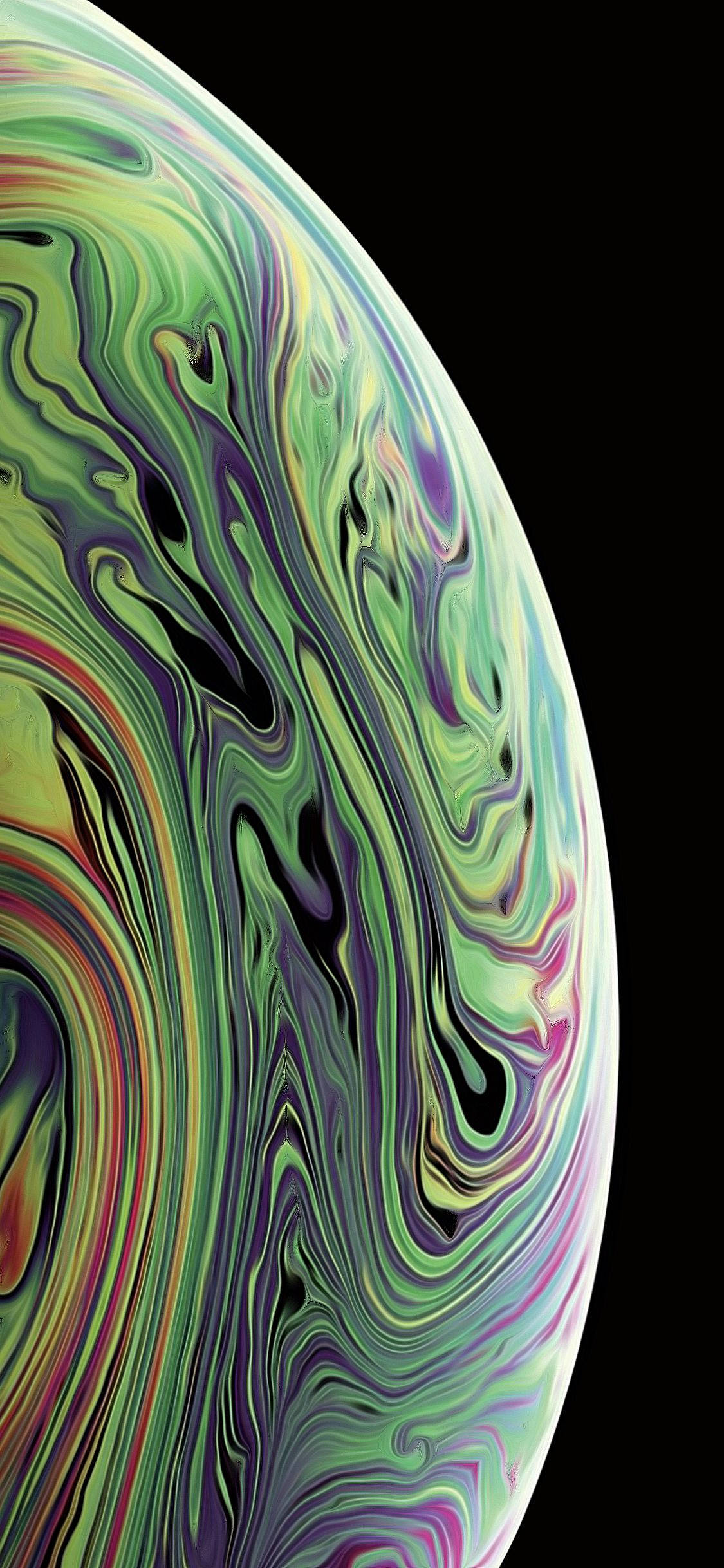 Tung gul-grøn iPhone Xs Wallpapers