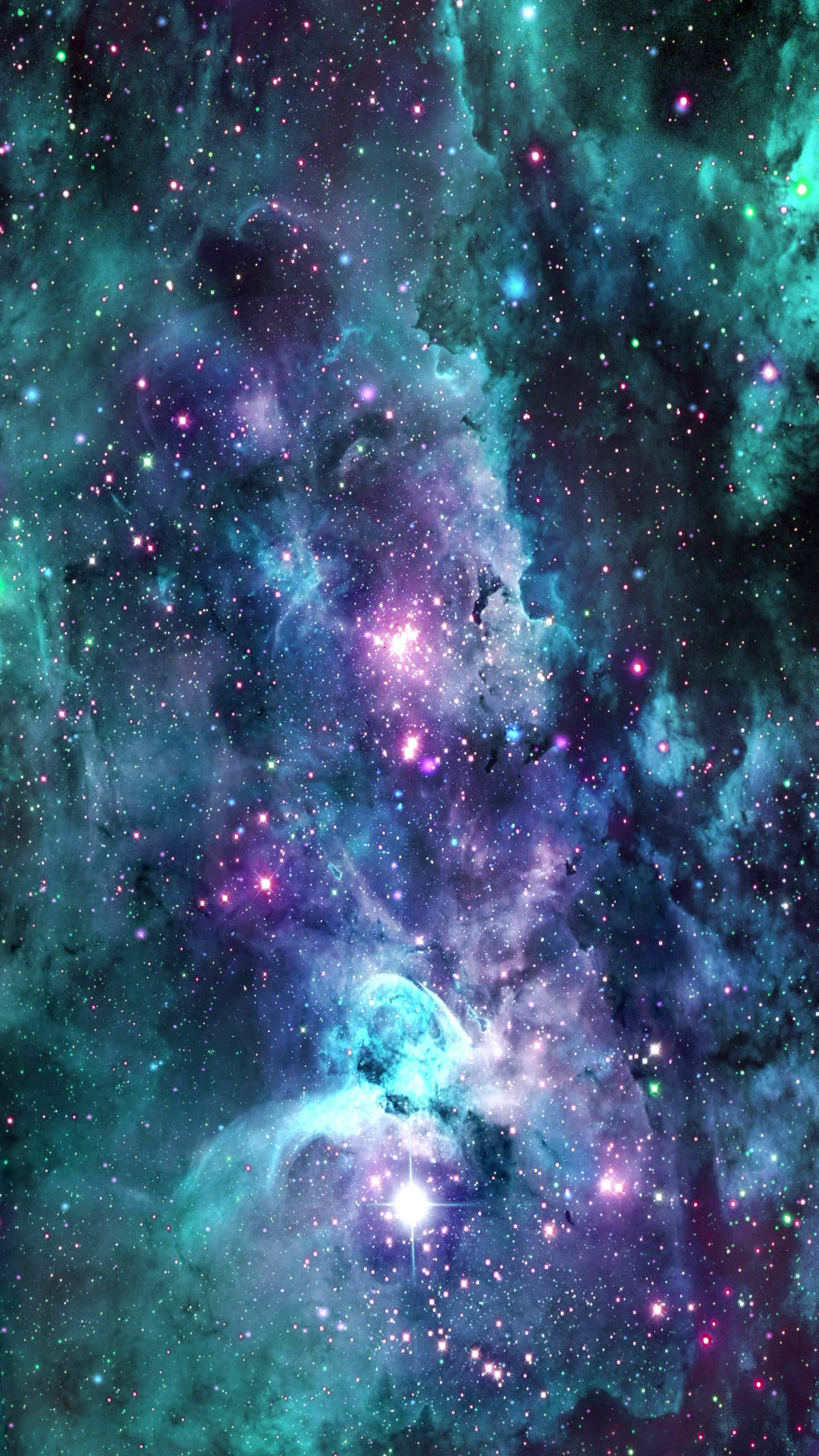 Turkis og lilla galakse live Wallpapers