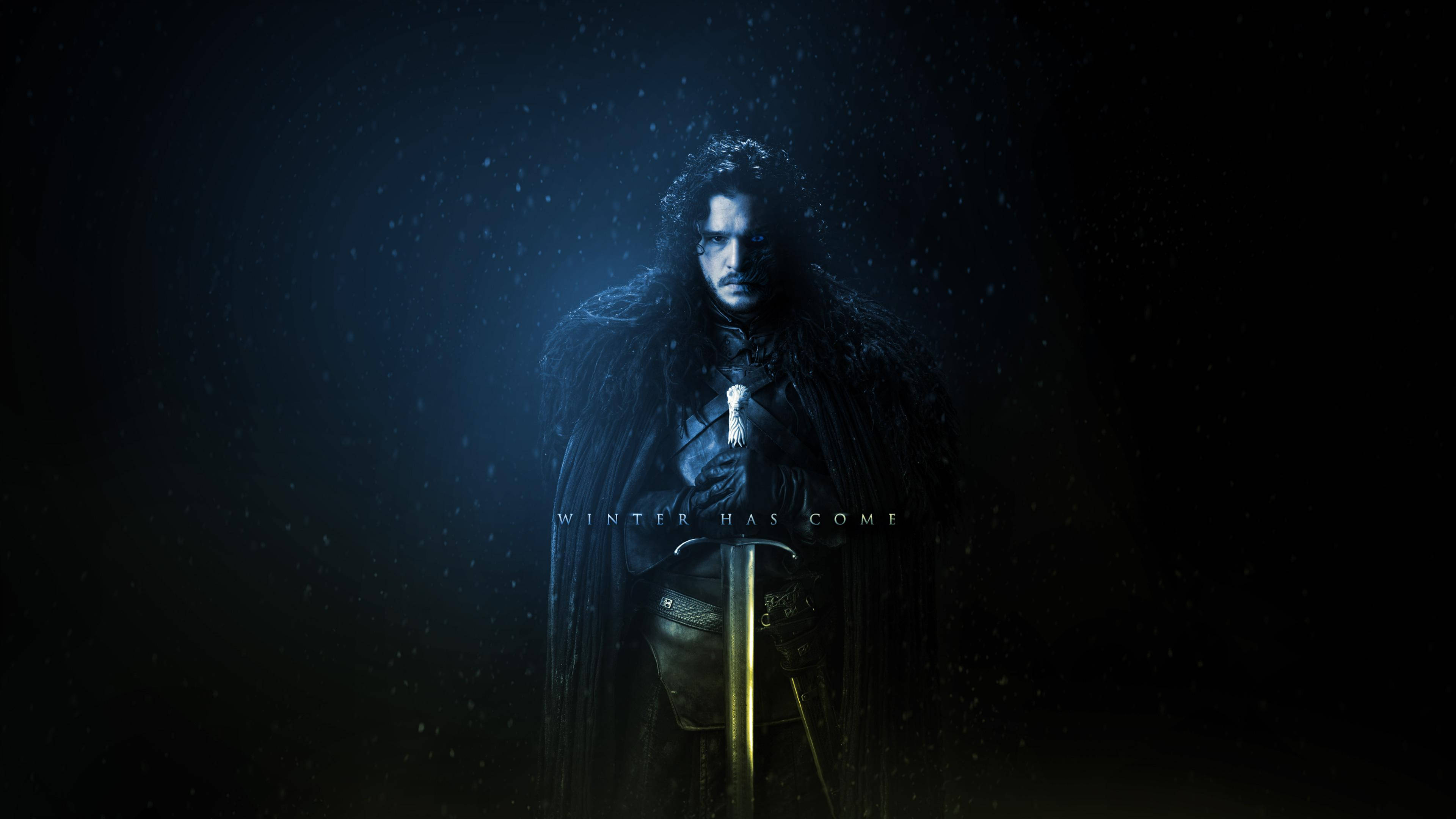 TV 4K Game Of Thrones Jon Snow Vinteren Er Kommet Wallpapers