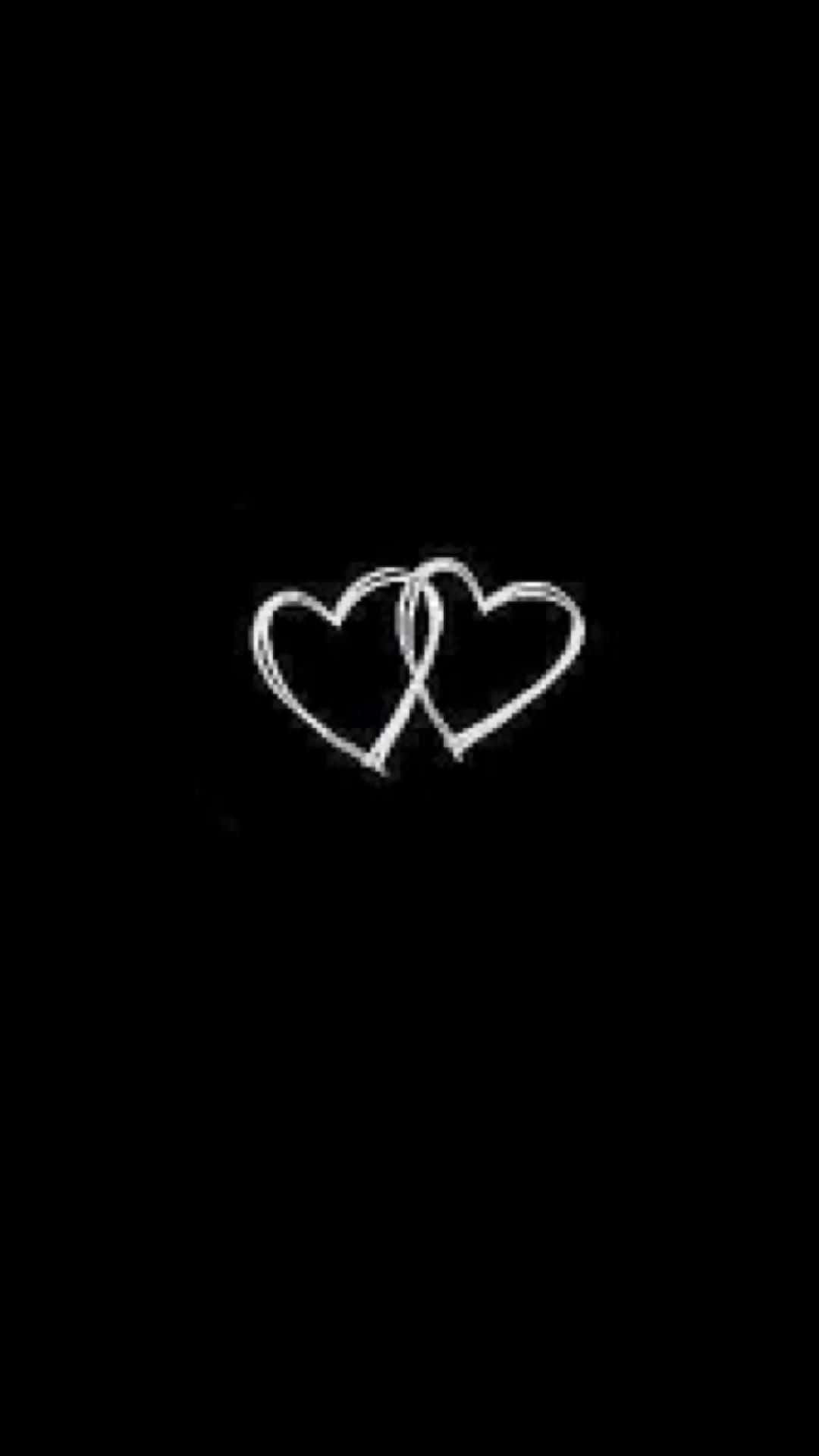 Tvilling sorte hjerter iPhone Wallpapers