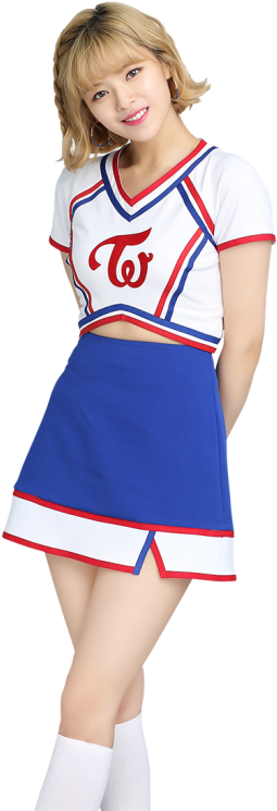 Twice-medlem i Cheerleader-outfit Wallpapers