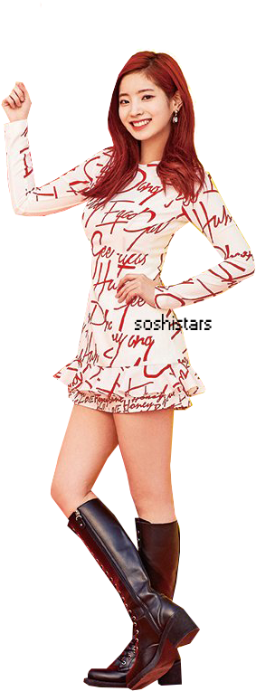 Twice-medlem poserer i trykt kjole Wallpapers