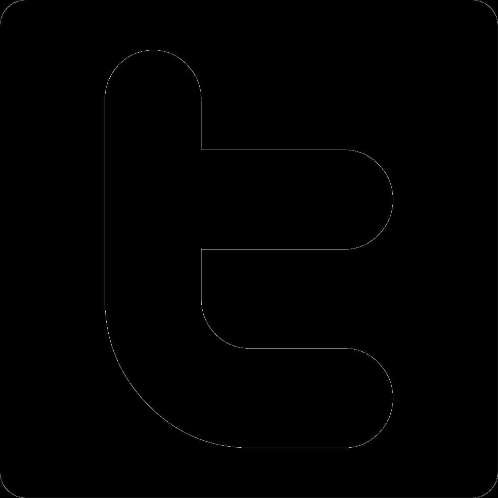 Twitter-logo sort silhuet Wallpapers