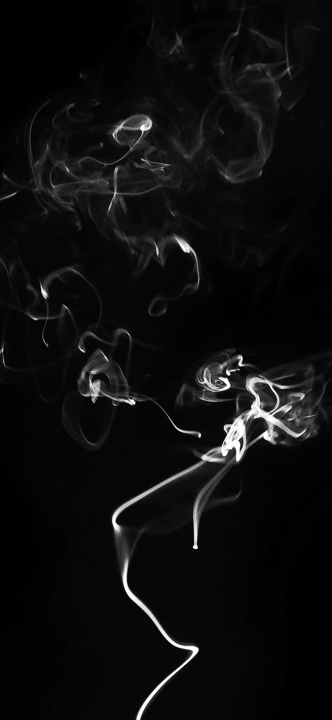 Tynd streg af sort røg billede Wallpapers