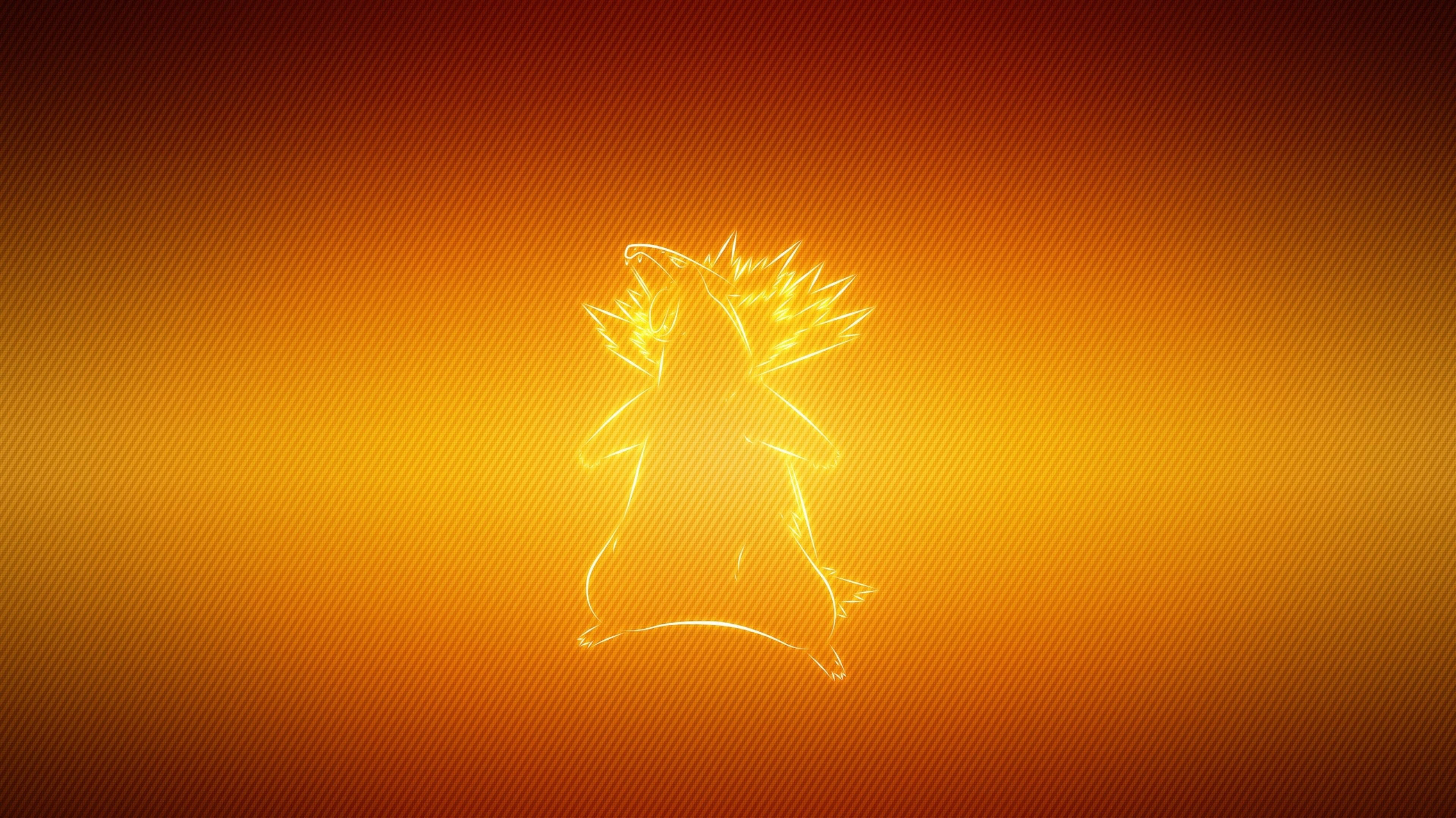 Typhlosion i neonlys Wallpapers