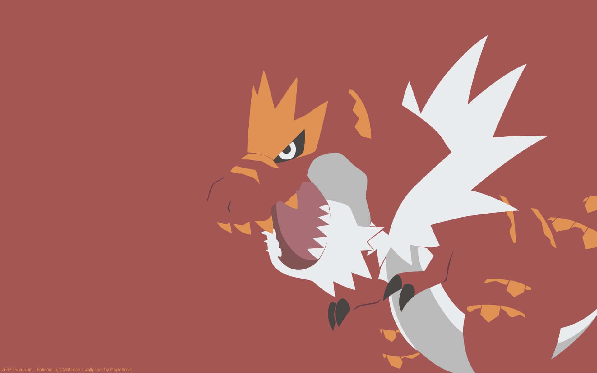 Tyrantrum Minimalistisk Wallpapers