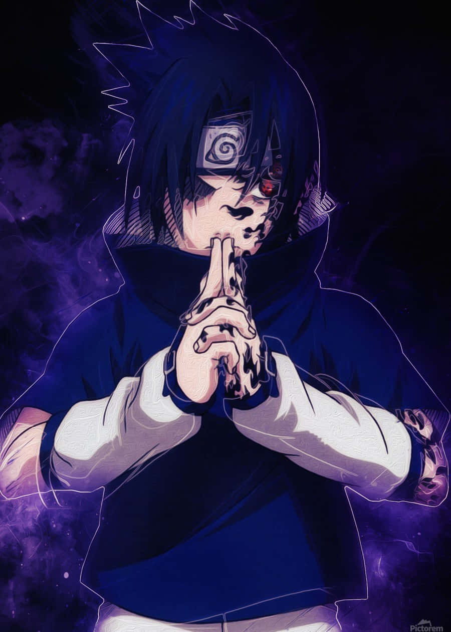 Uchiha-klanens vidunderbarn, Sasuke, viser sin styrke og kunnen Wallpapers