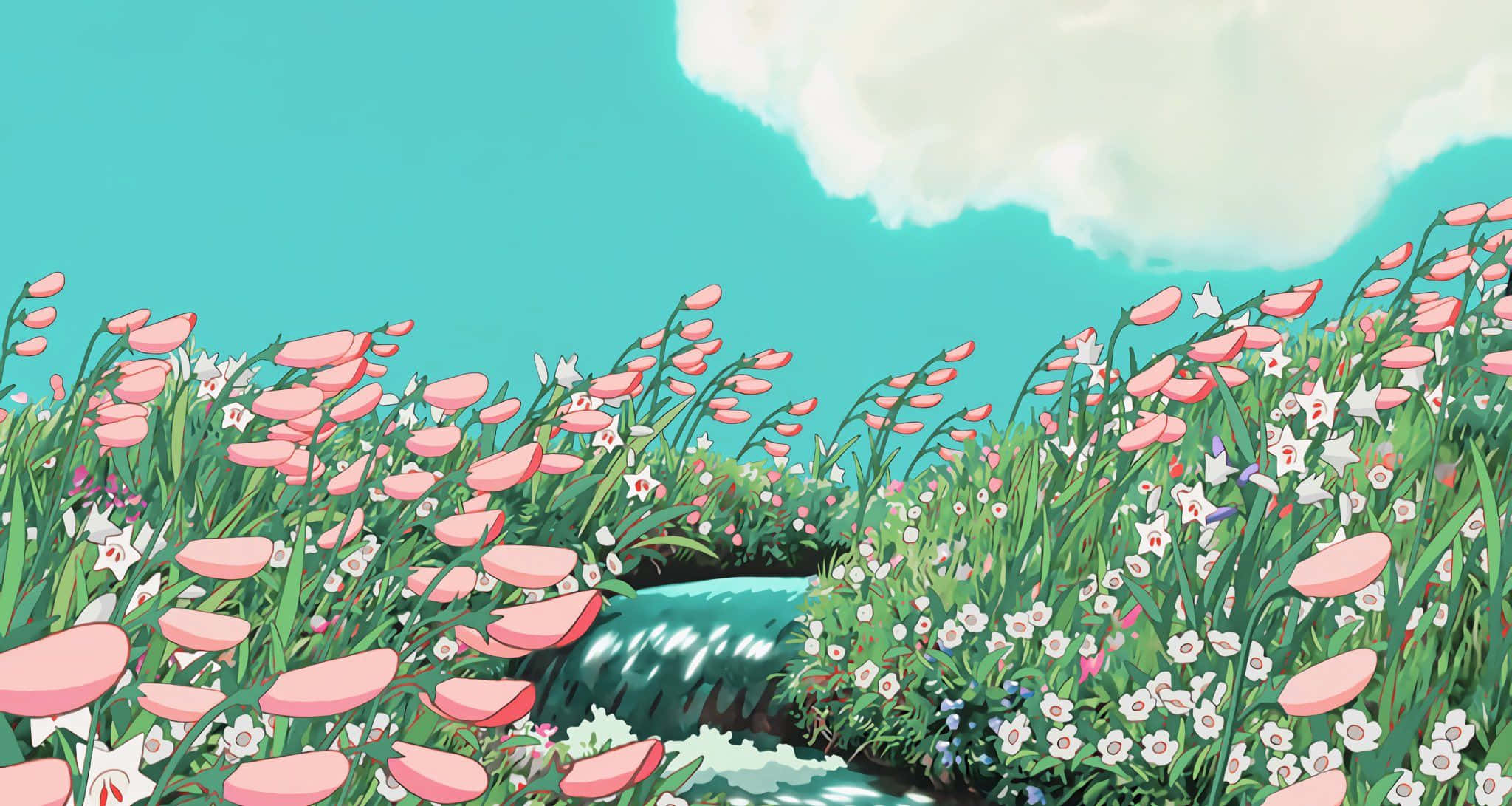 Udfold din fantasi med æstetisk Ghibli Wallpapers