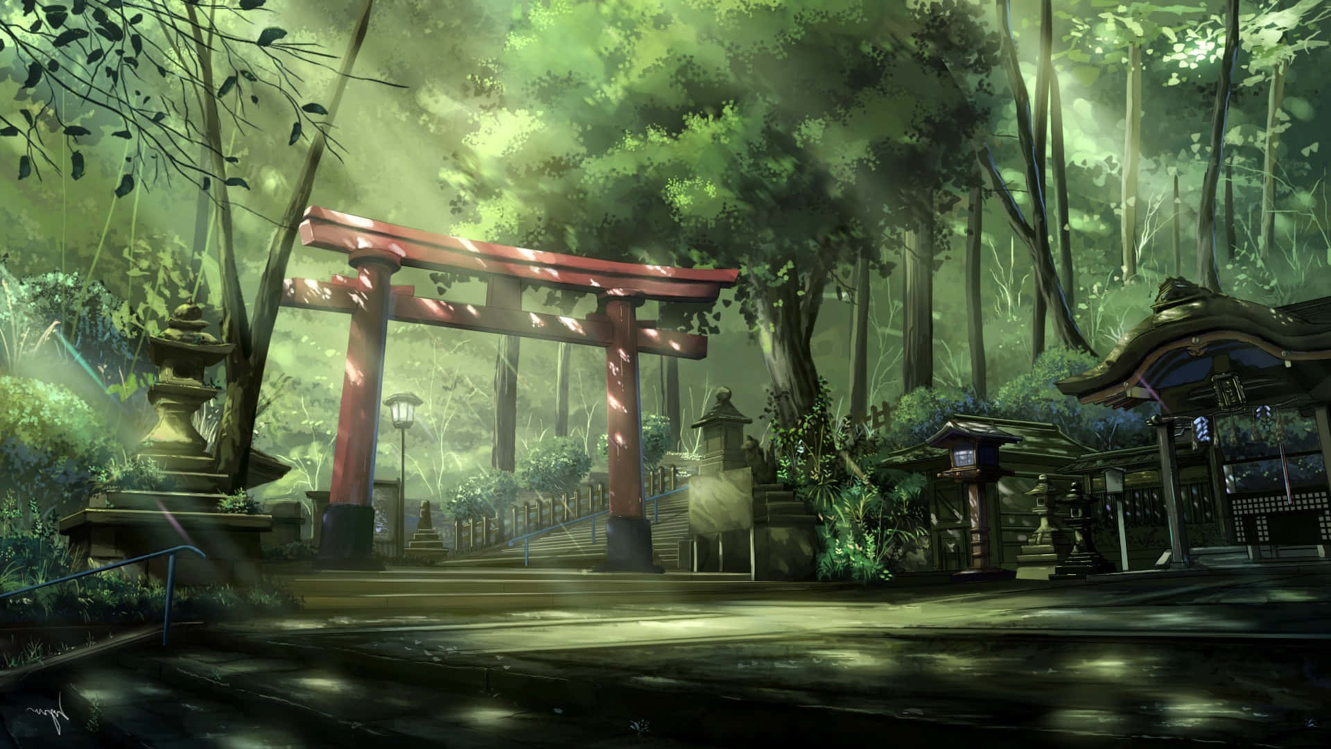 Udforsk anime-landskabet med uendelige muligheder Wallpapers