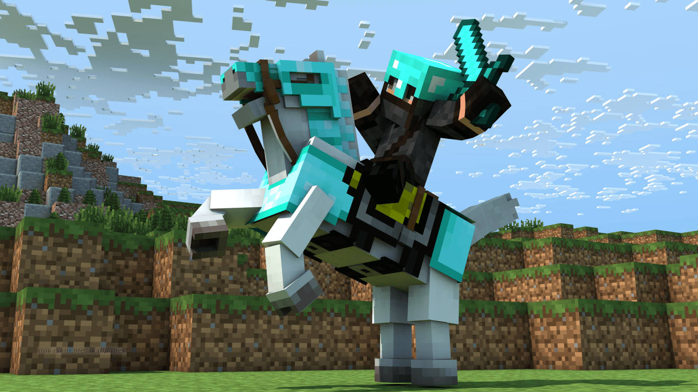 Udforsk Creeper-hulerne med en Pansret Ninja Wallpapers